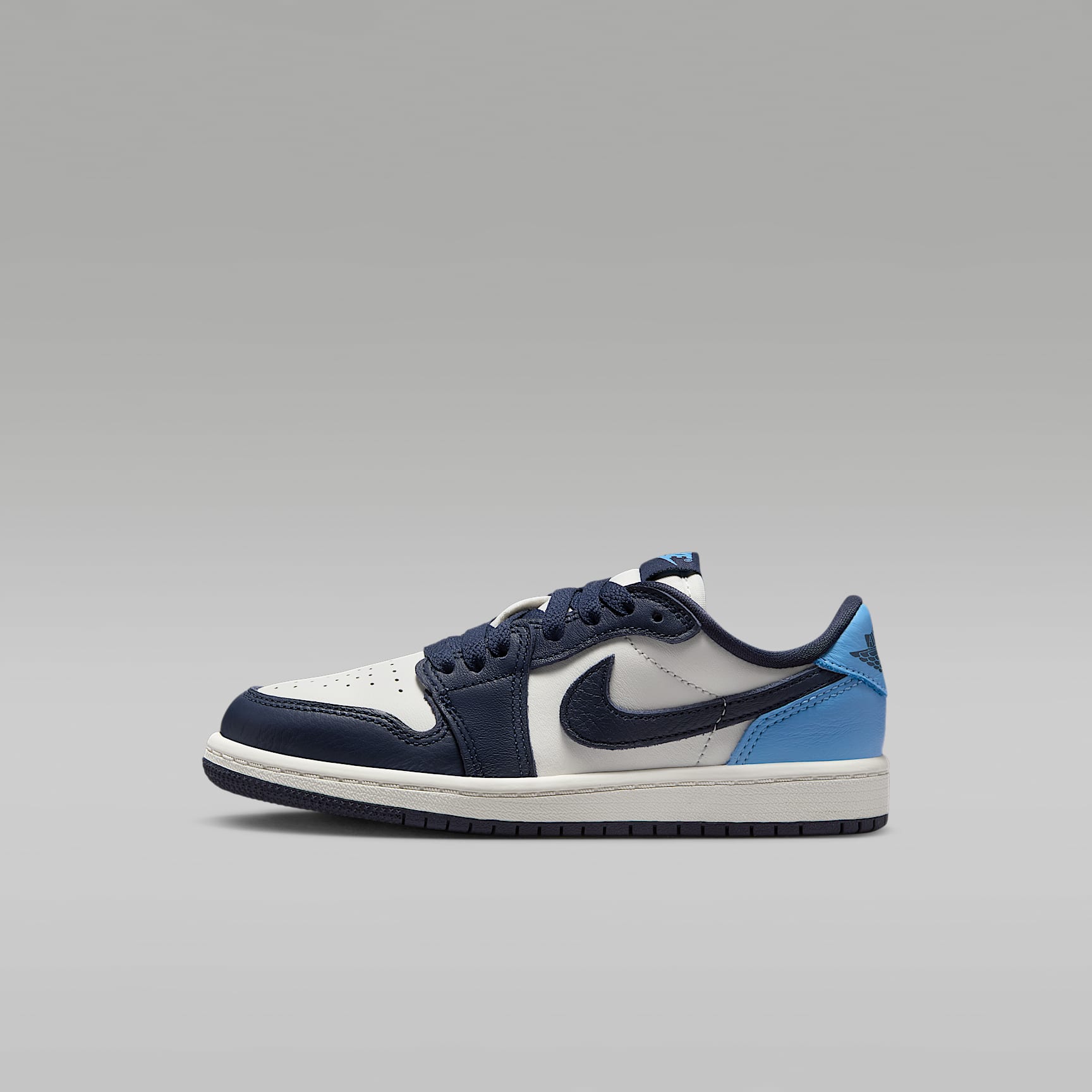 Tenis para niños de preescolar Jordan 1 Retro Low "Obsidian"