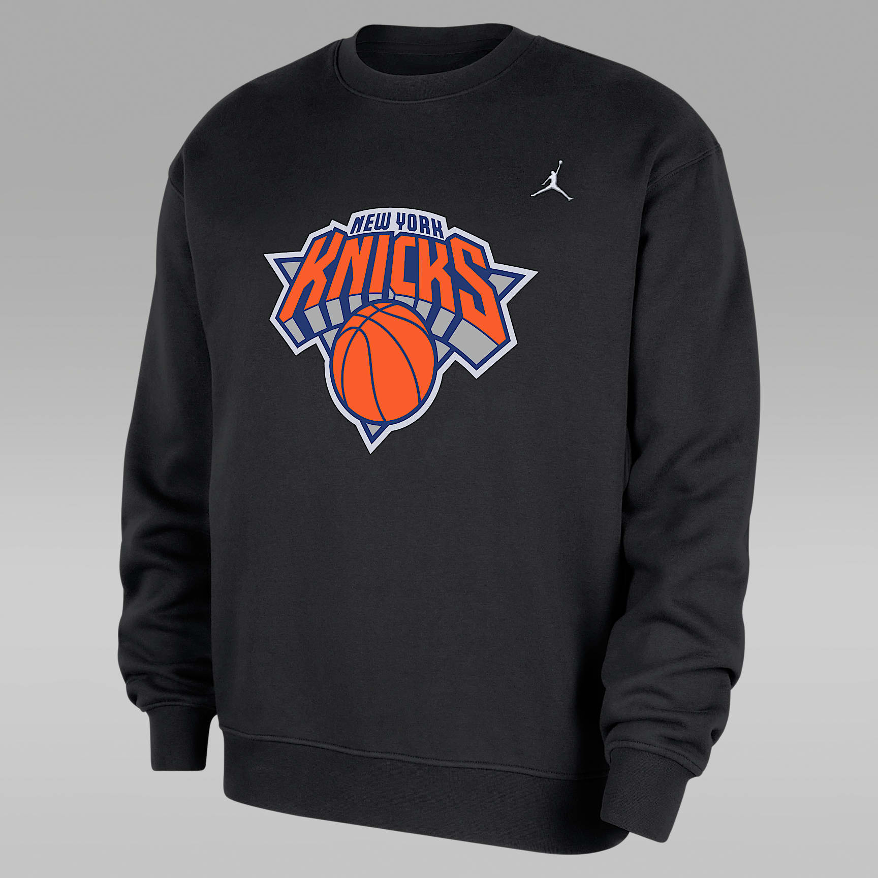 New York Knicks Statement Essentials Men's Jordan NBA Fleece Crew-Neck Sweatshirt