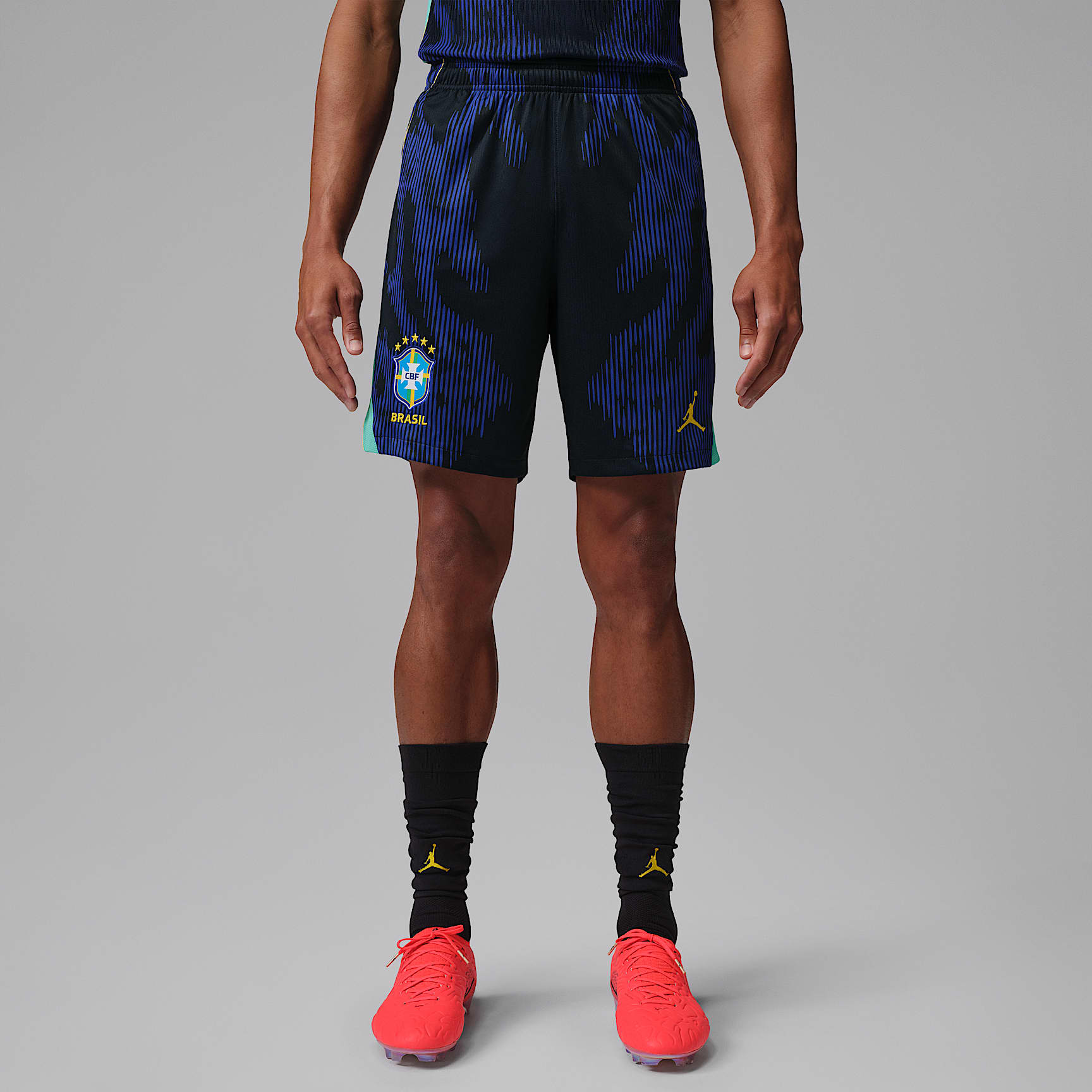 Mサイズ Jordan ジョーダン サッカー ブラジル代表 ハーフパンツ 黒 