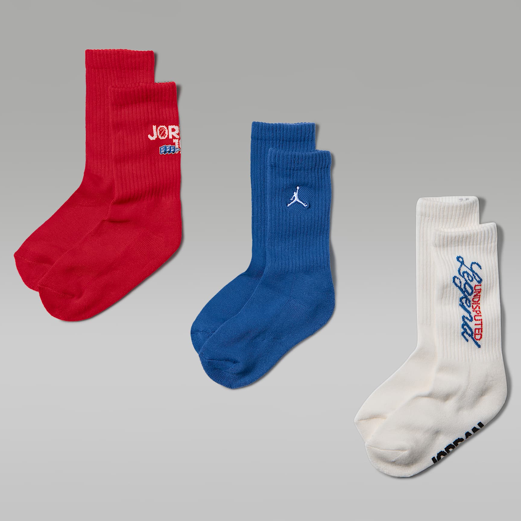Jordan Kids' Americana Crew Socks (3 Pairs)