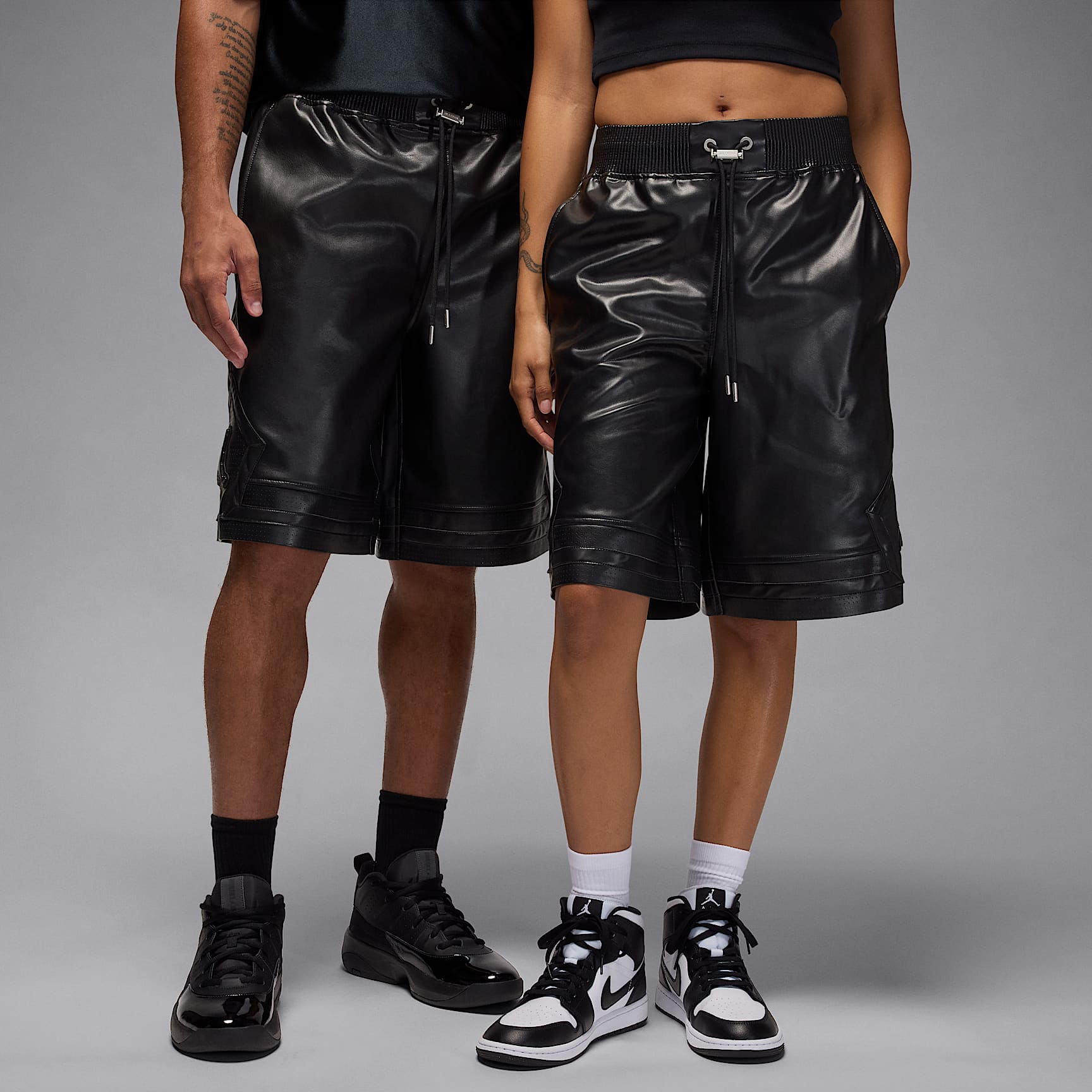 Air Jordan Men's Faux Leather Shorts