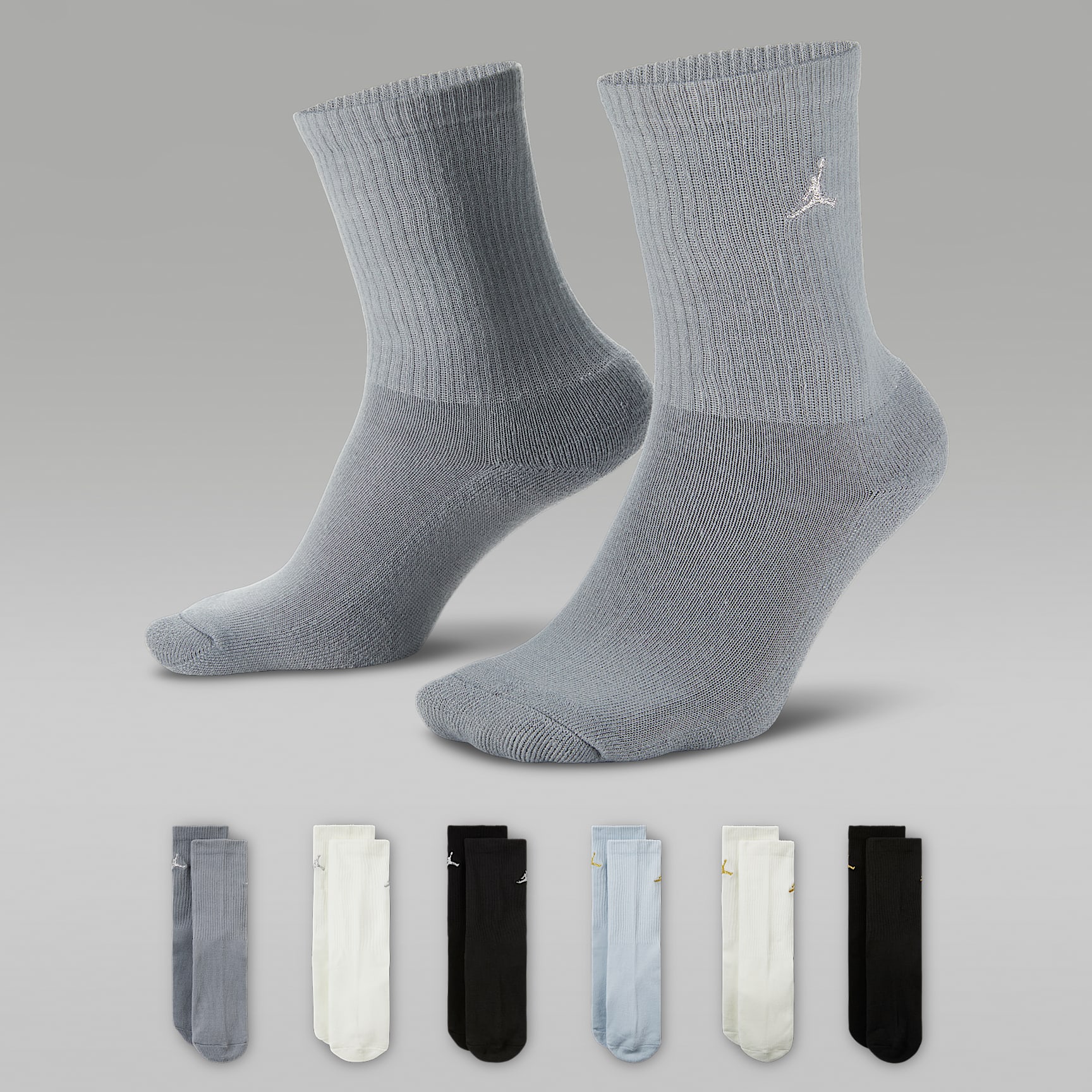 Jordan Everyday Essentials Older Kids' Crew Socks (6 Pairs)