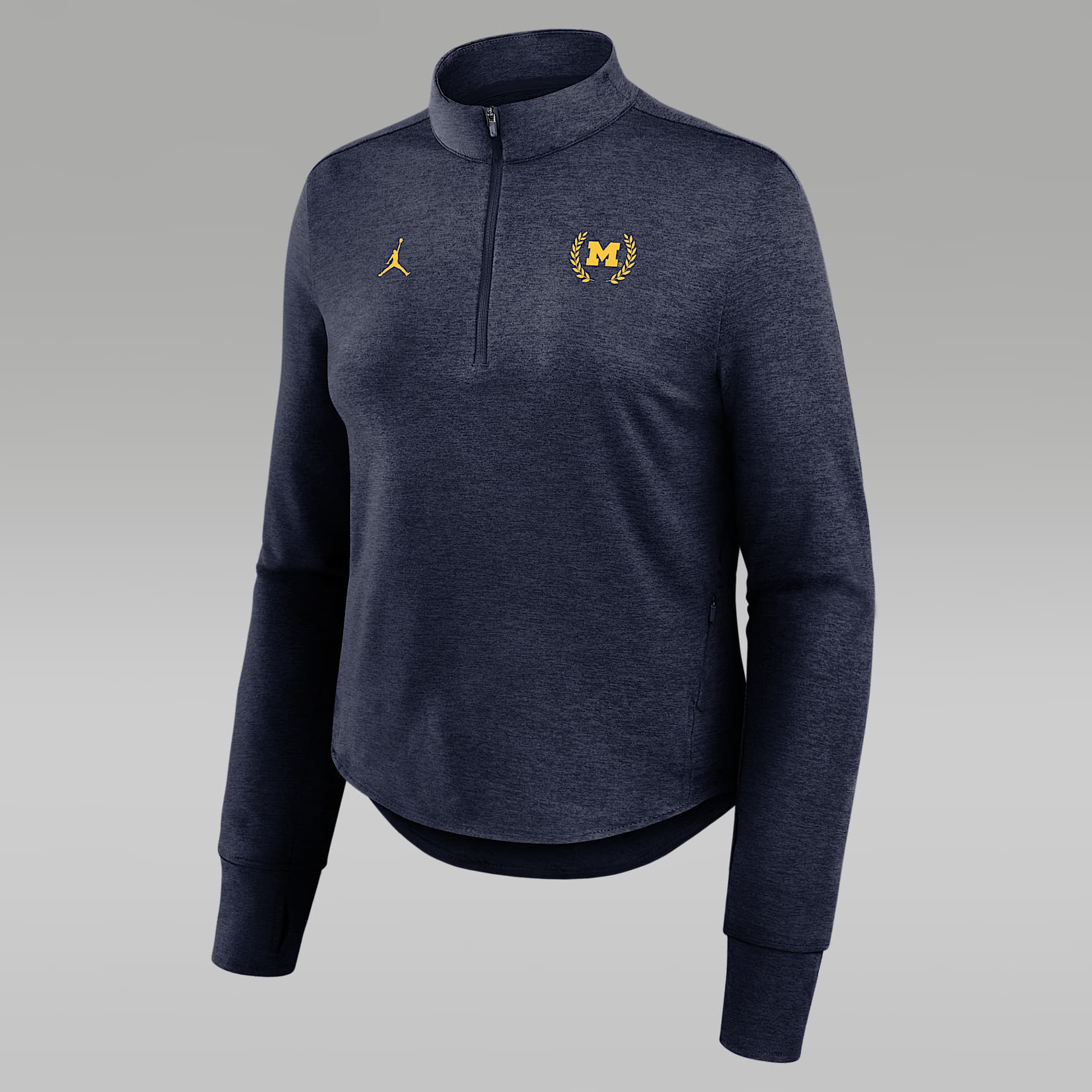 Michigan Swift Women's Jordan Brand Dri-FIT College Half-Zip Top