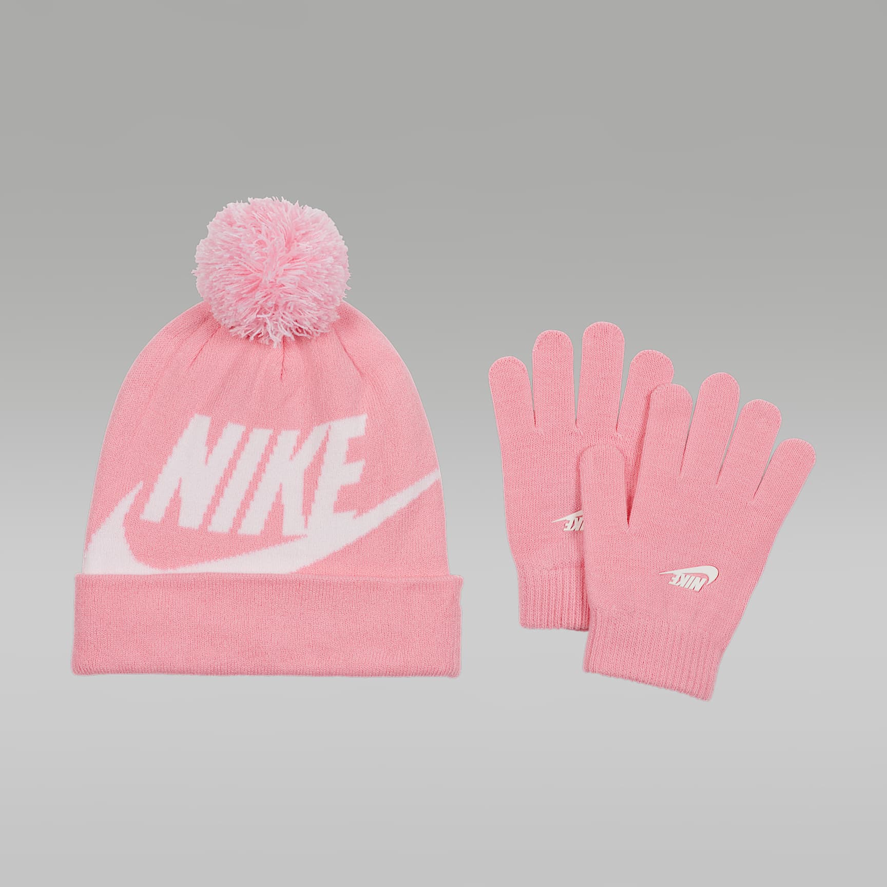 Conjunto de gorro y guantes para niños talla grande Nike
