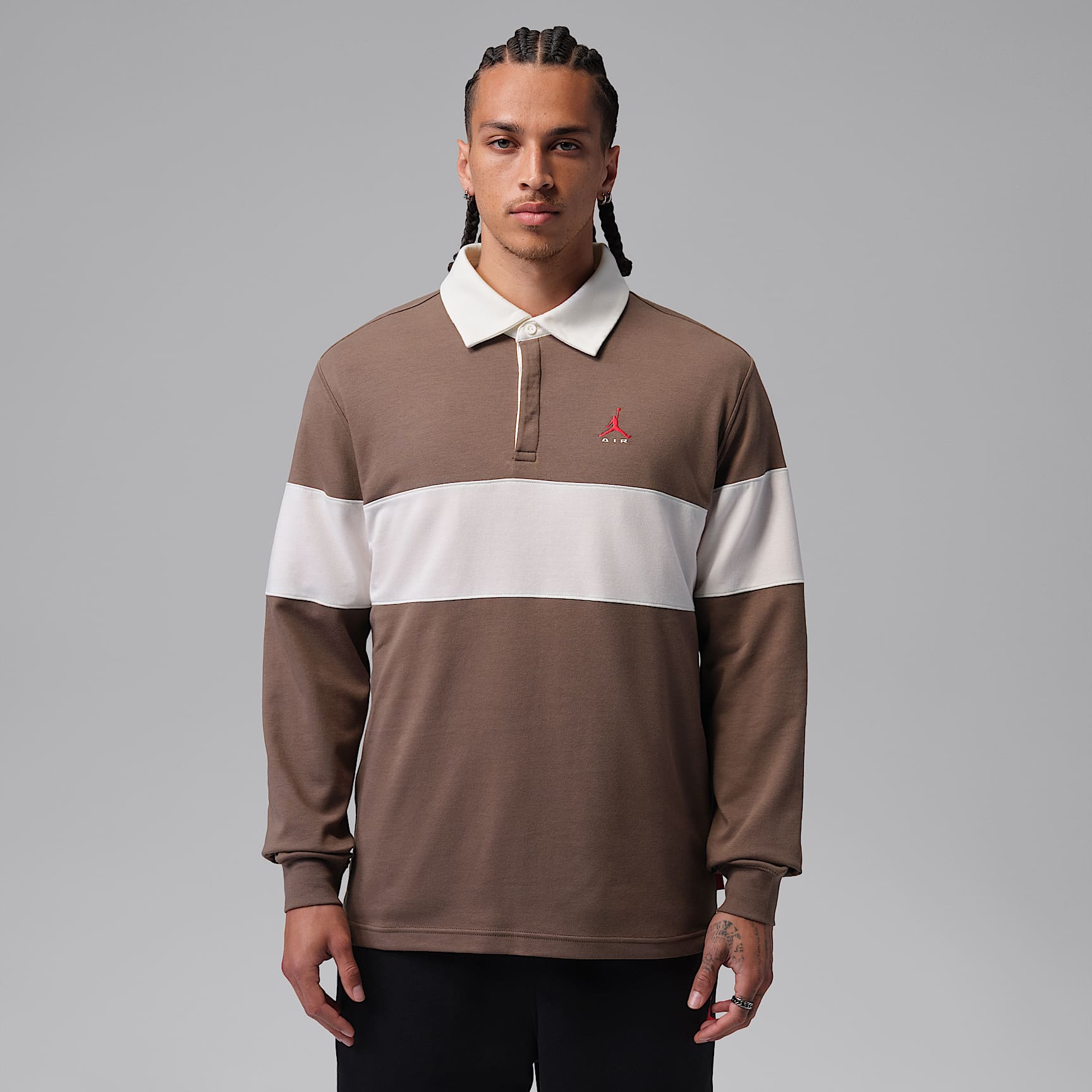 Jordan Brooklyn Men's Long-Sleeve Polo