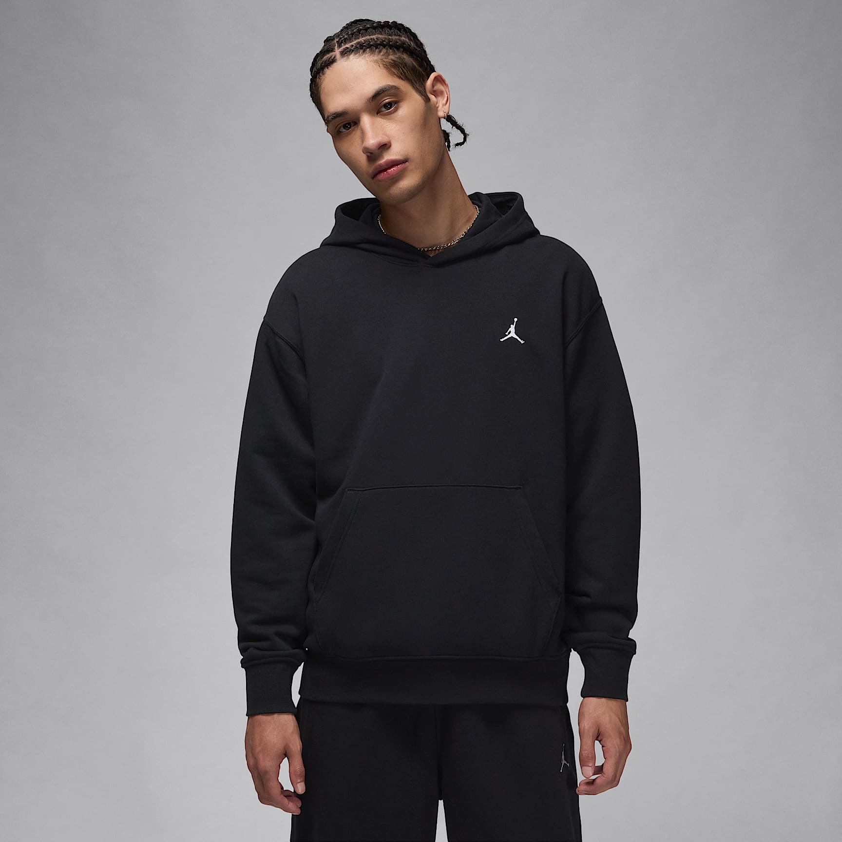 조던 브루클린 플리스 남성 풀오버 후디