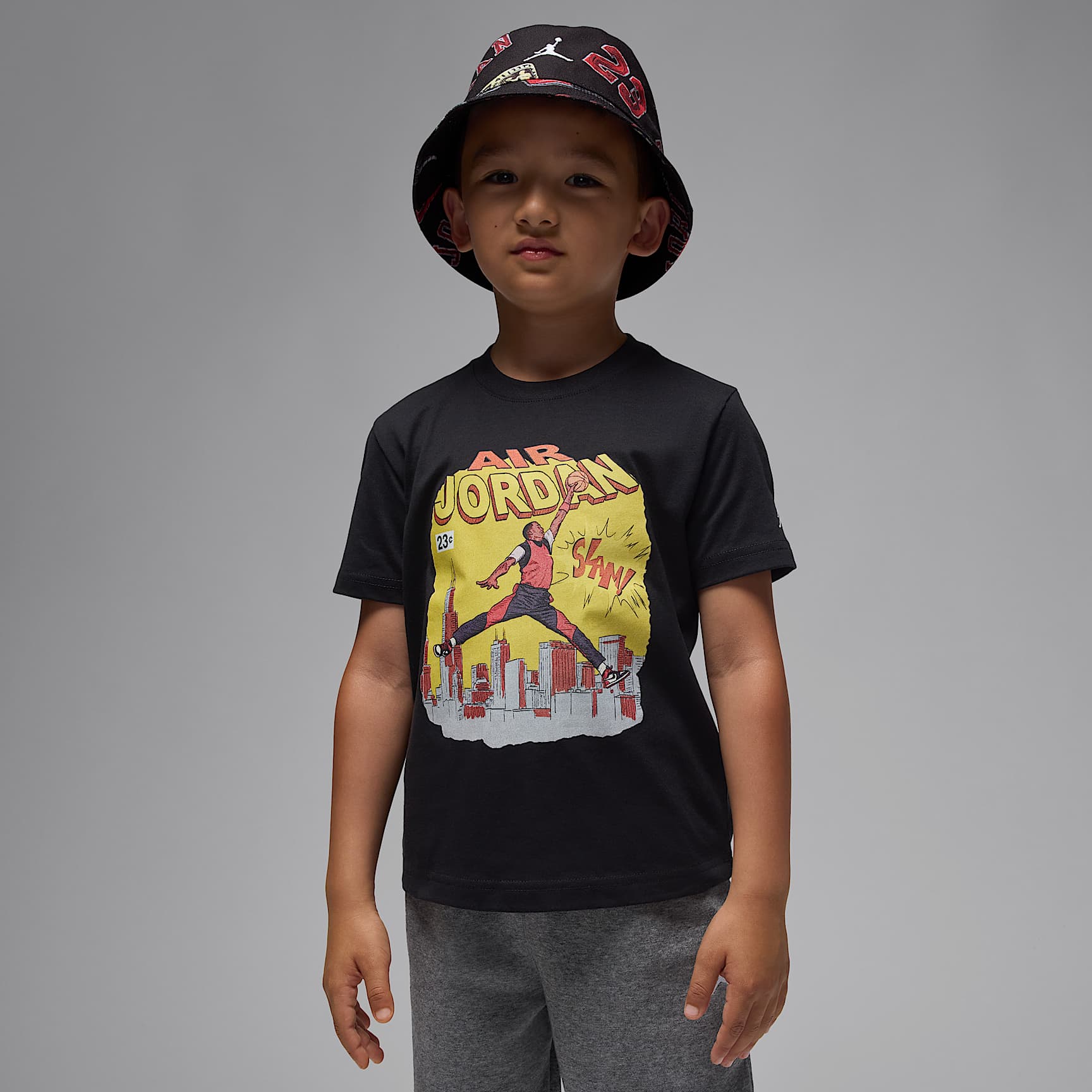Playera Comic Slam para niños de preescolar Jordan