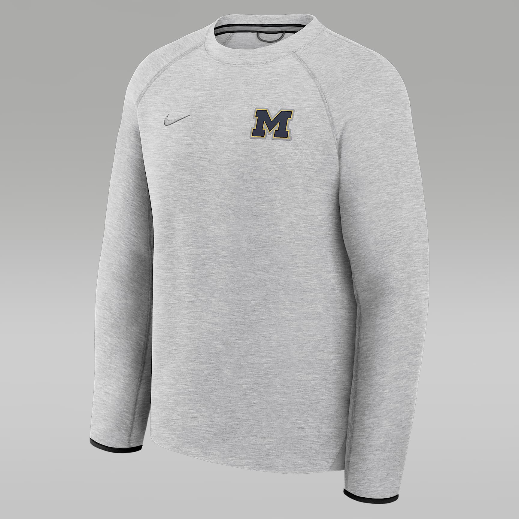 Sudadera de cuello redondo sin cierre universitaria marca Jordan para hombre Michigan Tech Fleece