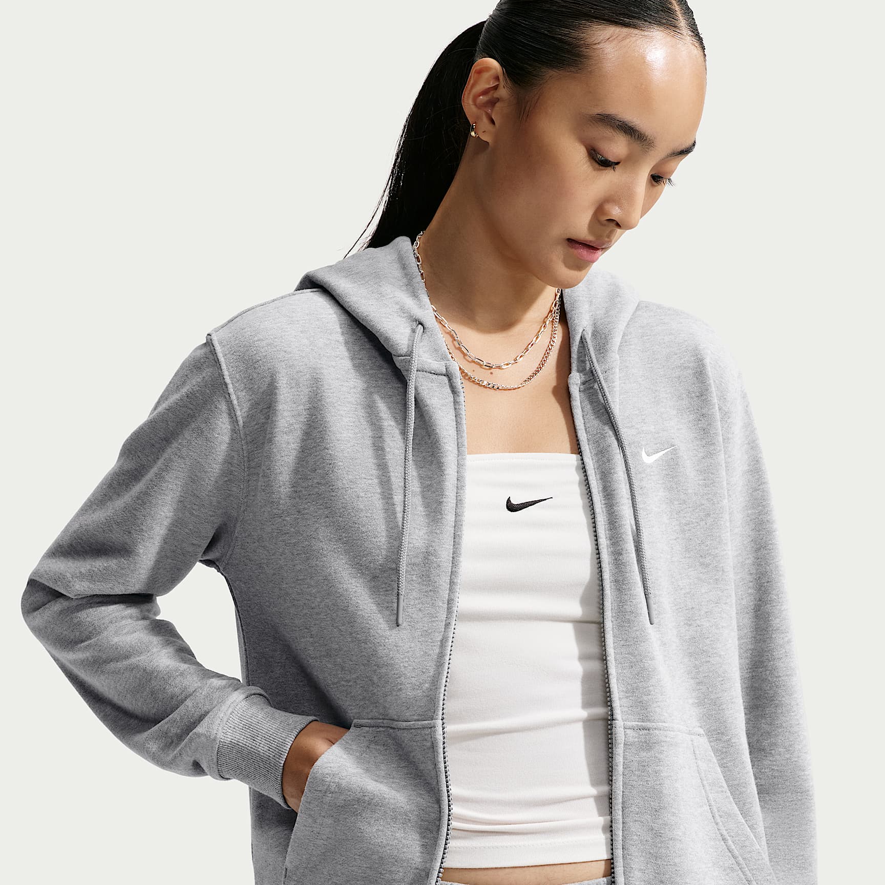 Nike Studio Fleece Lightweight Women's Full-Zip Hoodie