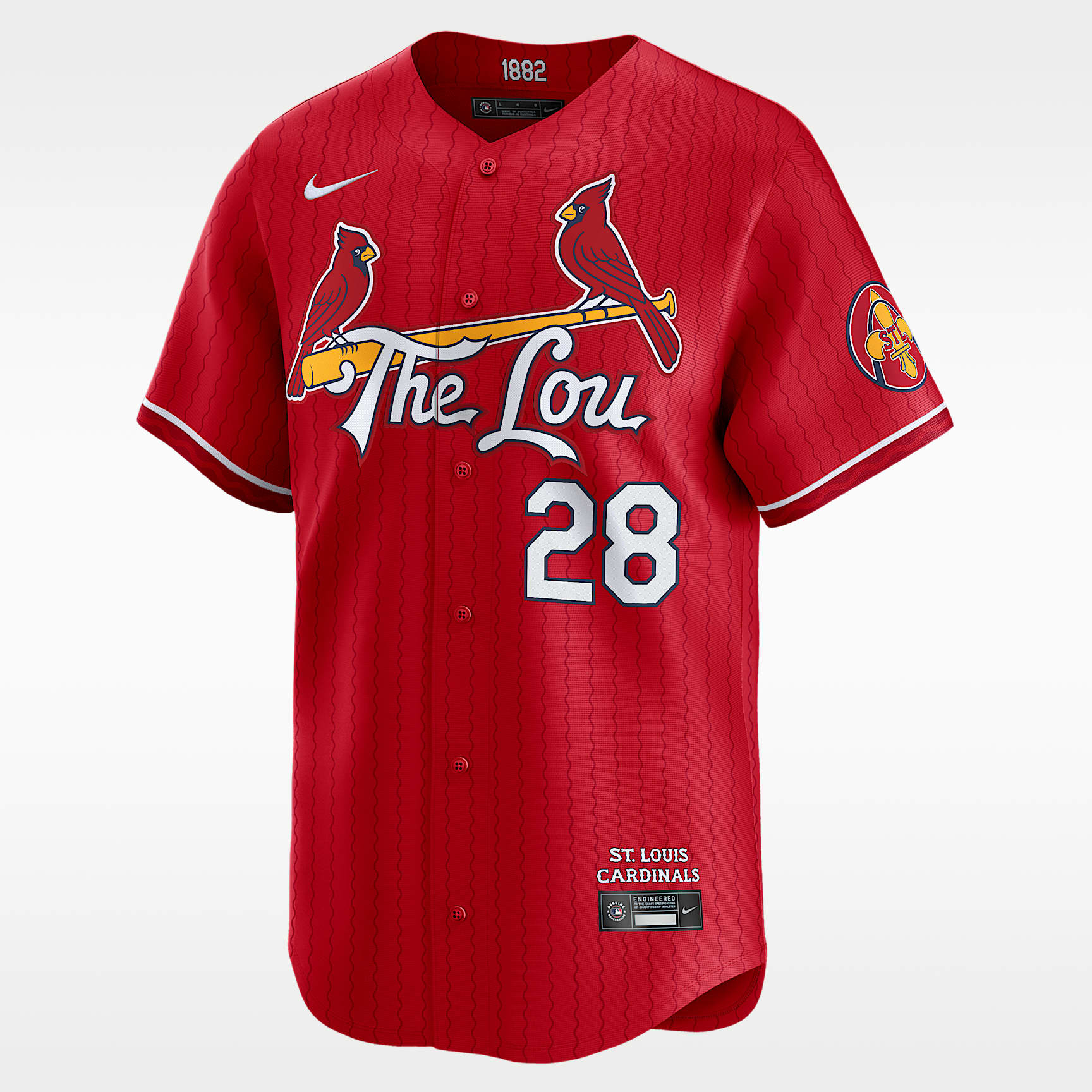Jersey Nike Dri-FIT ADV de la MLB Limited para hombre Nolan Arenado St. Louis Cardinals City Connect