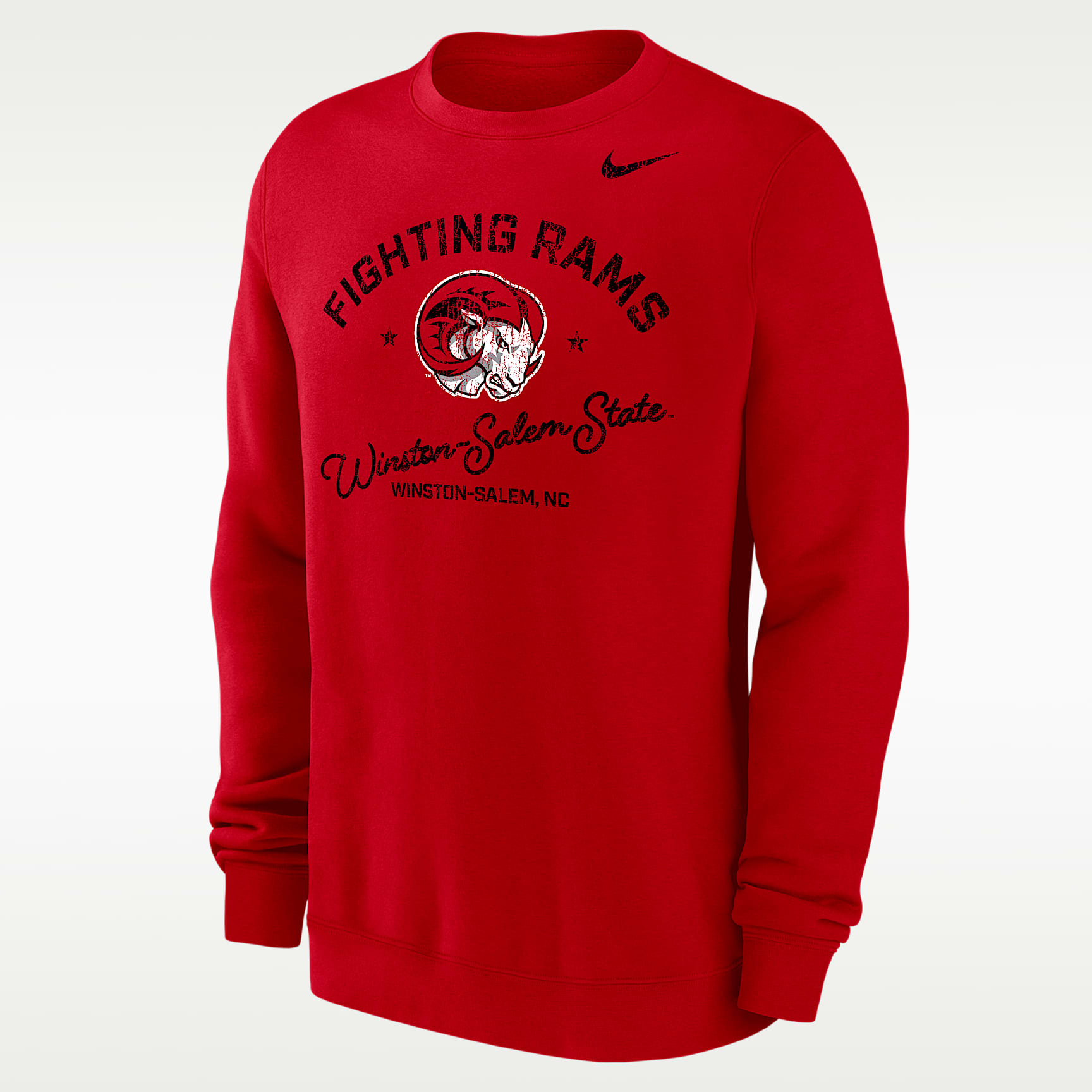 Nike College (Winston-Salem State) Men’s Club Fleece Crew-Neck Sweatshirt