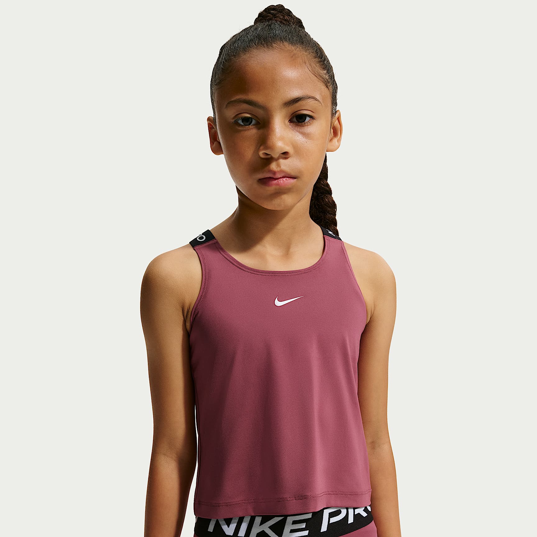 Camiseta de tirantes Dri-FIT para niñas talla grande Nike Pro