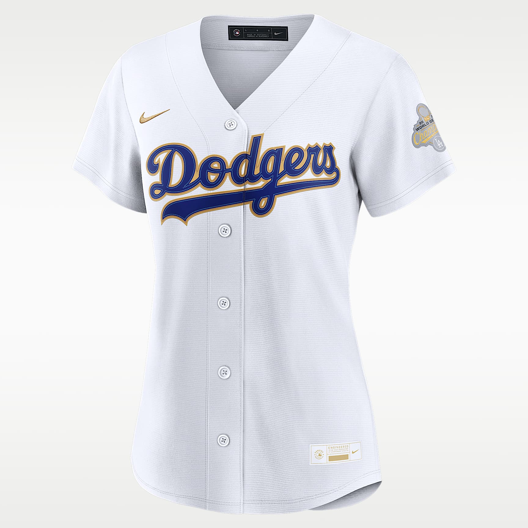 Los Angeles Dodgers 2025 World Series Champion Gold Series Women's Nike MLB Stadium Jersey
