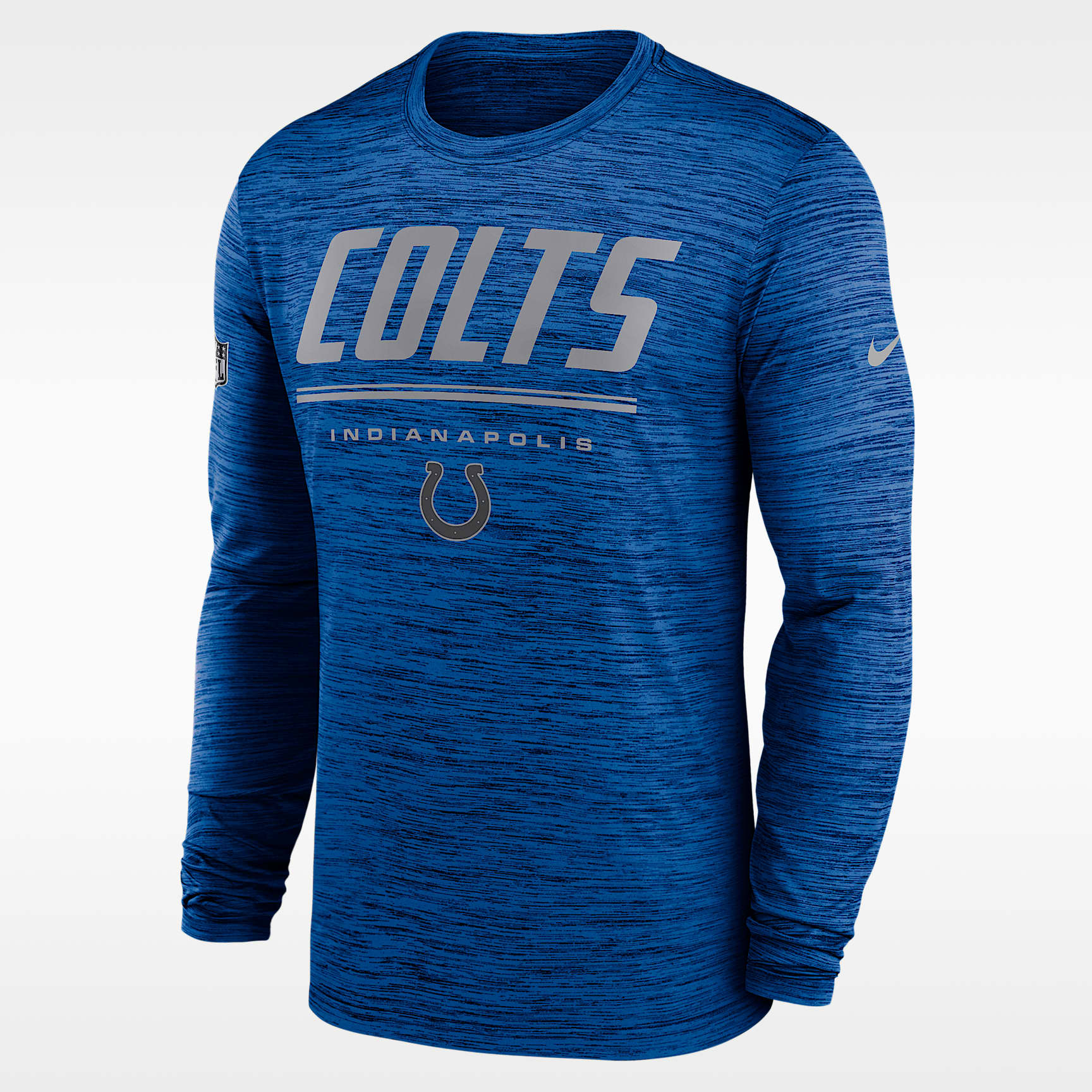 Indianapolis Colts Sideline Team Issue Velocity Men's Nike Dri-FIT NFL Long-Sleeve T-Shirt