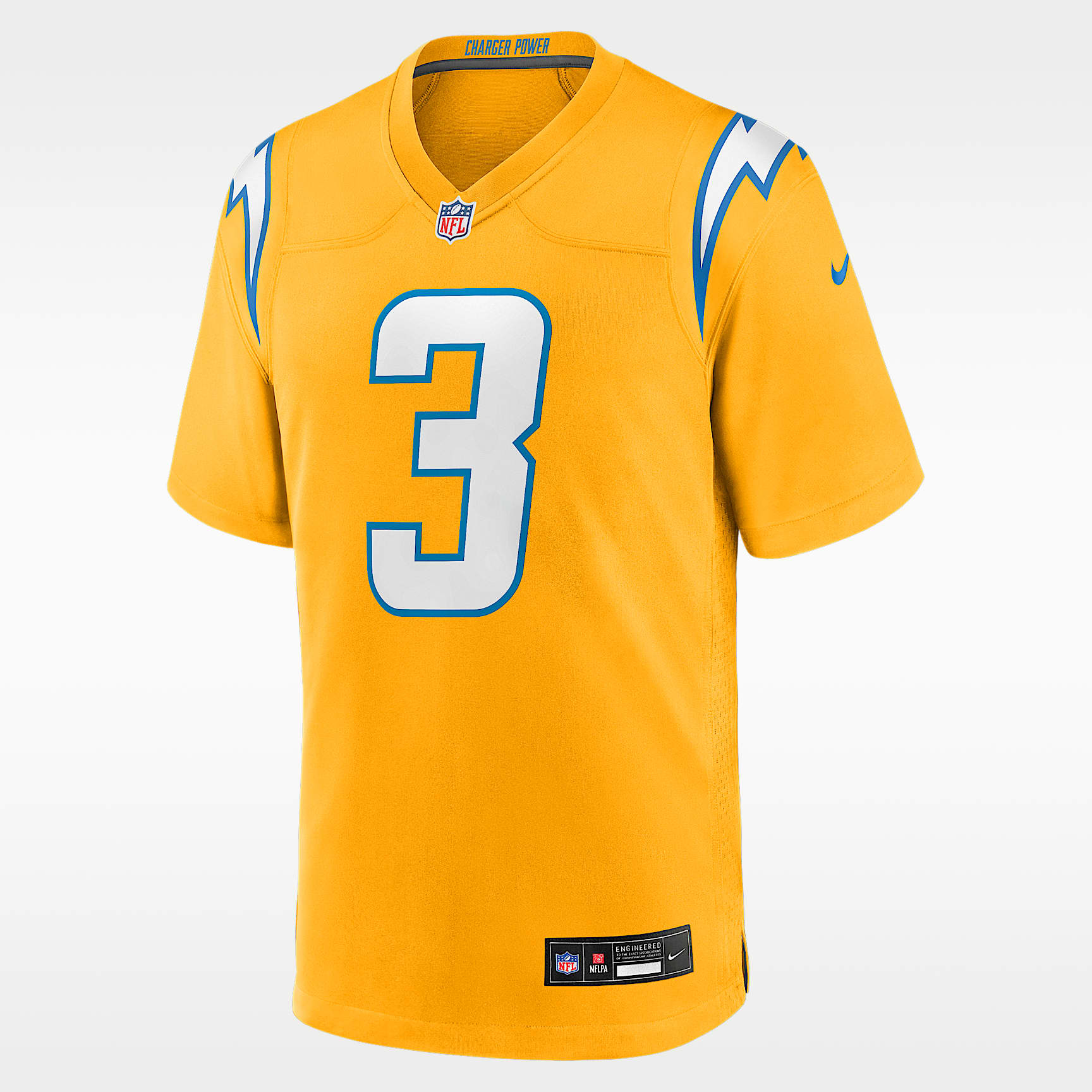 Jersey Nike de la NFL Game para niños talla grande Derwin James Jr. Los Angeles Chargers