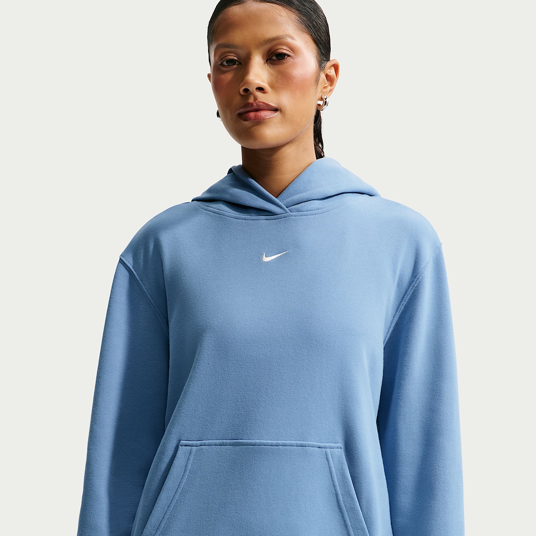 Sudadera con gorro para mujer Nike Studio Fleece Lightweight "French Terry"
