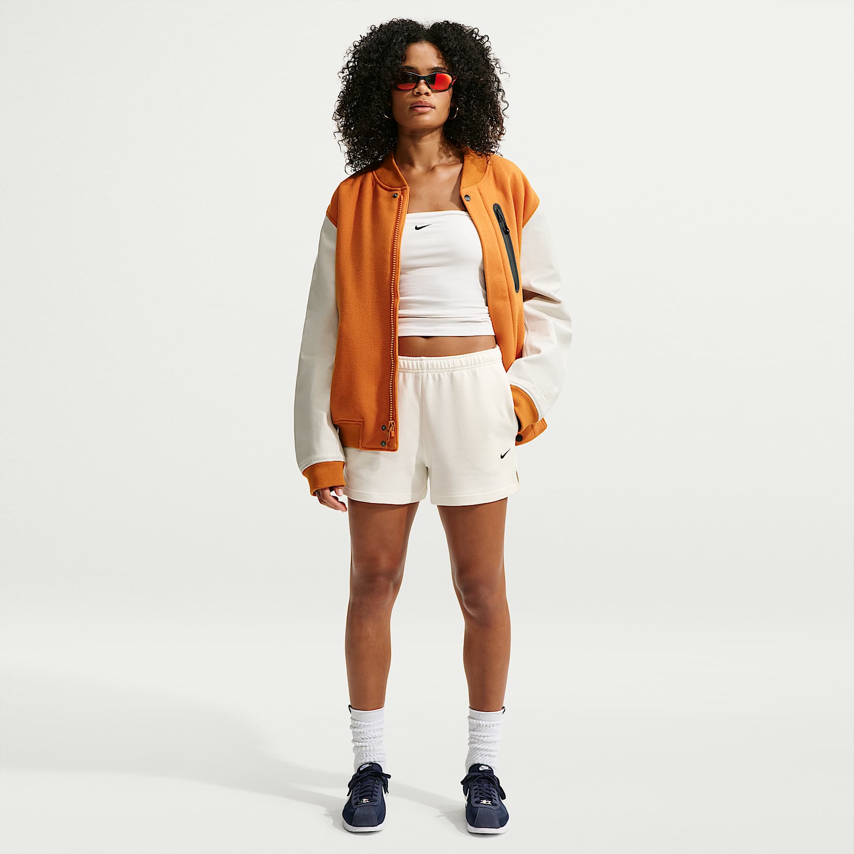 Nike Studio Fleece Lightweight Women's Mid-Rise Shorts