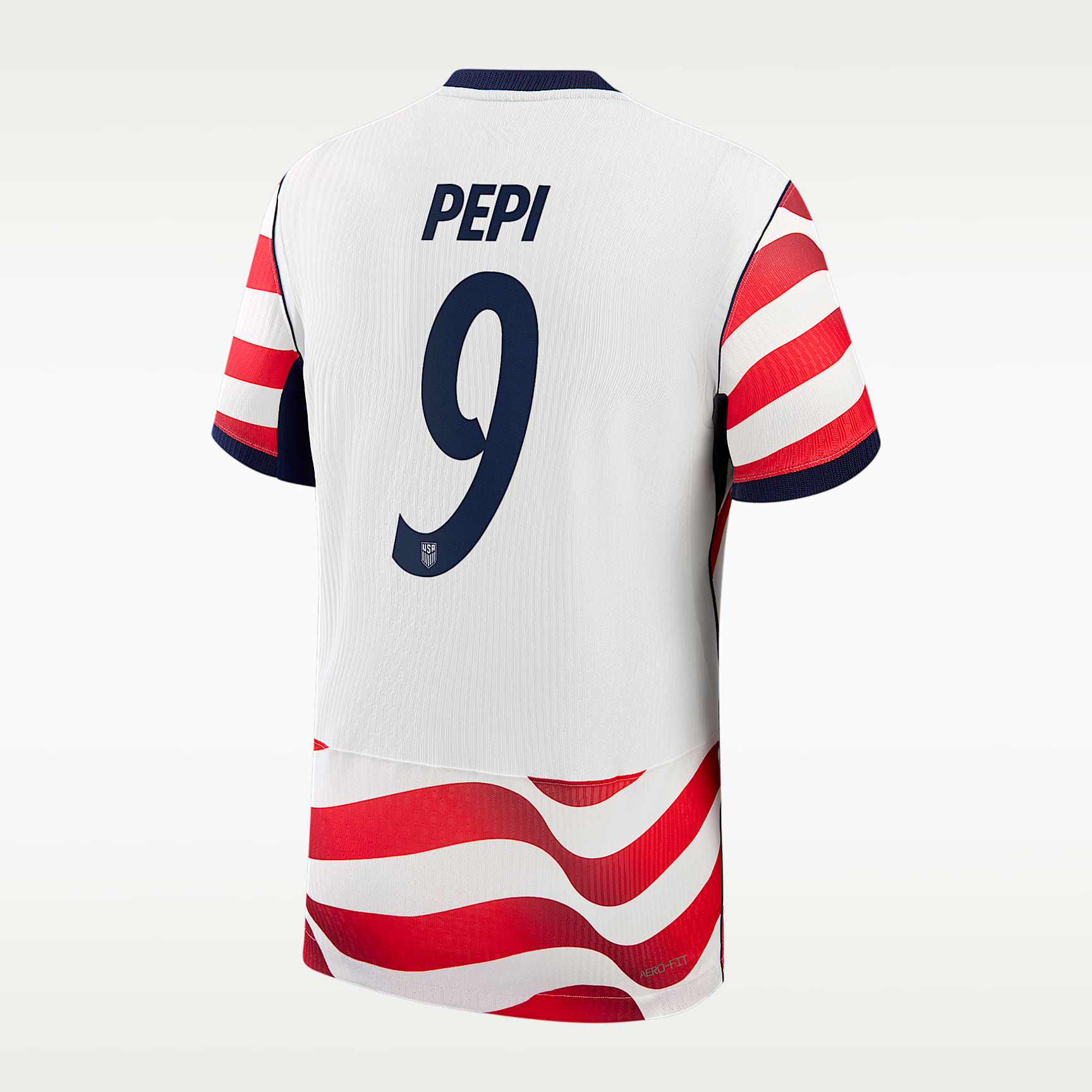 Ricardo Pepi USMNT 2026 Match Home Men's Nike Aero-FIT Soccer Jersey