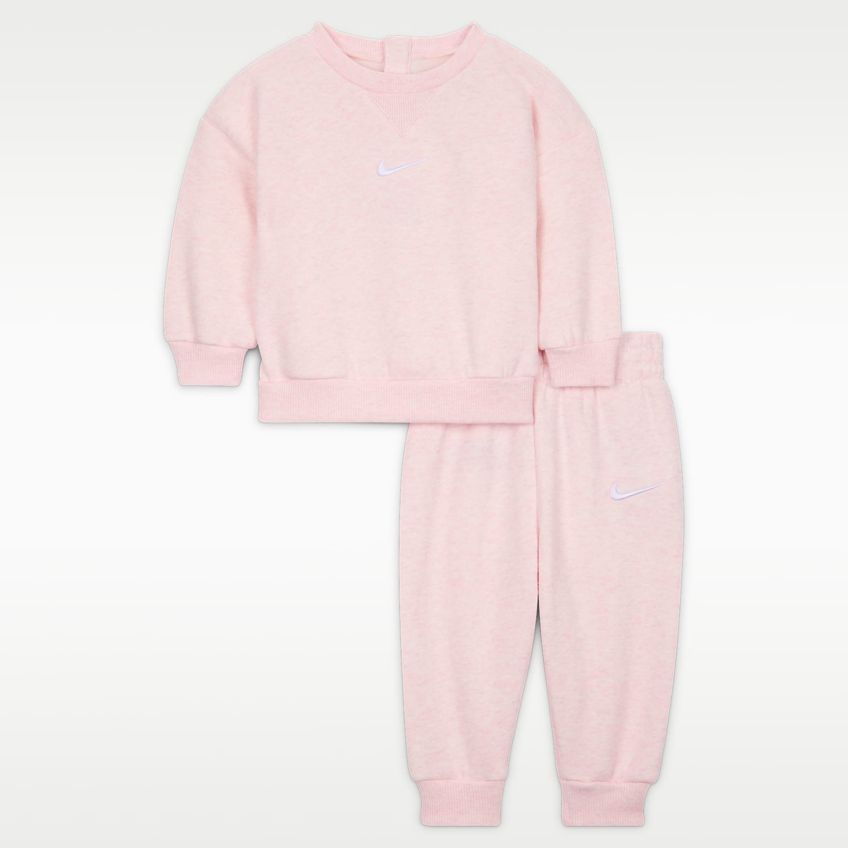 Σετ φλις δύο τεμαχίων με μπλούζα crew Nike Essential για βρέφη (0-9M)