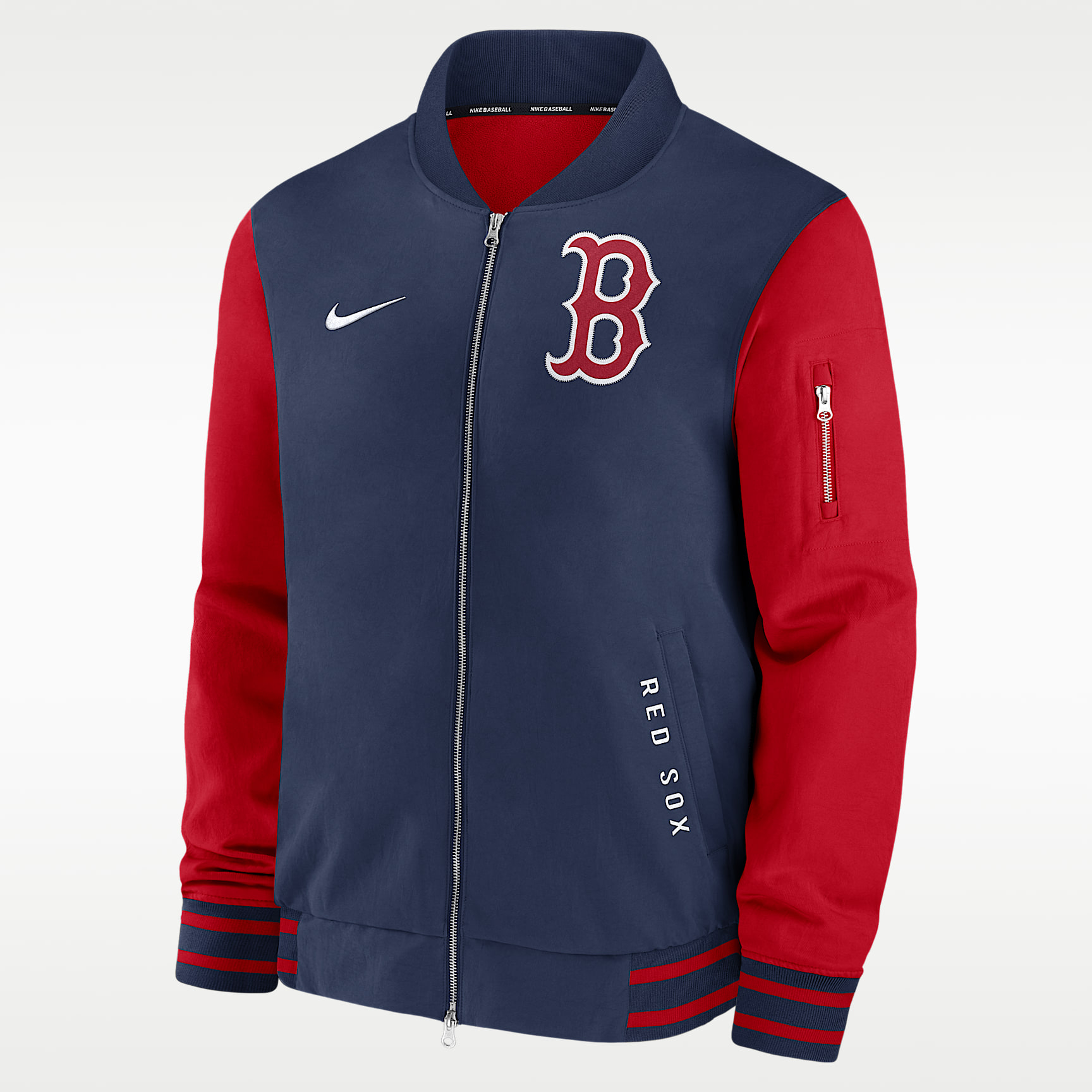 Boston Red Sox Authentic Collection Dugout Men's Nike MLB Full-Zip Bomber Jacket