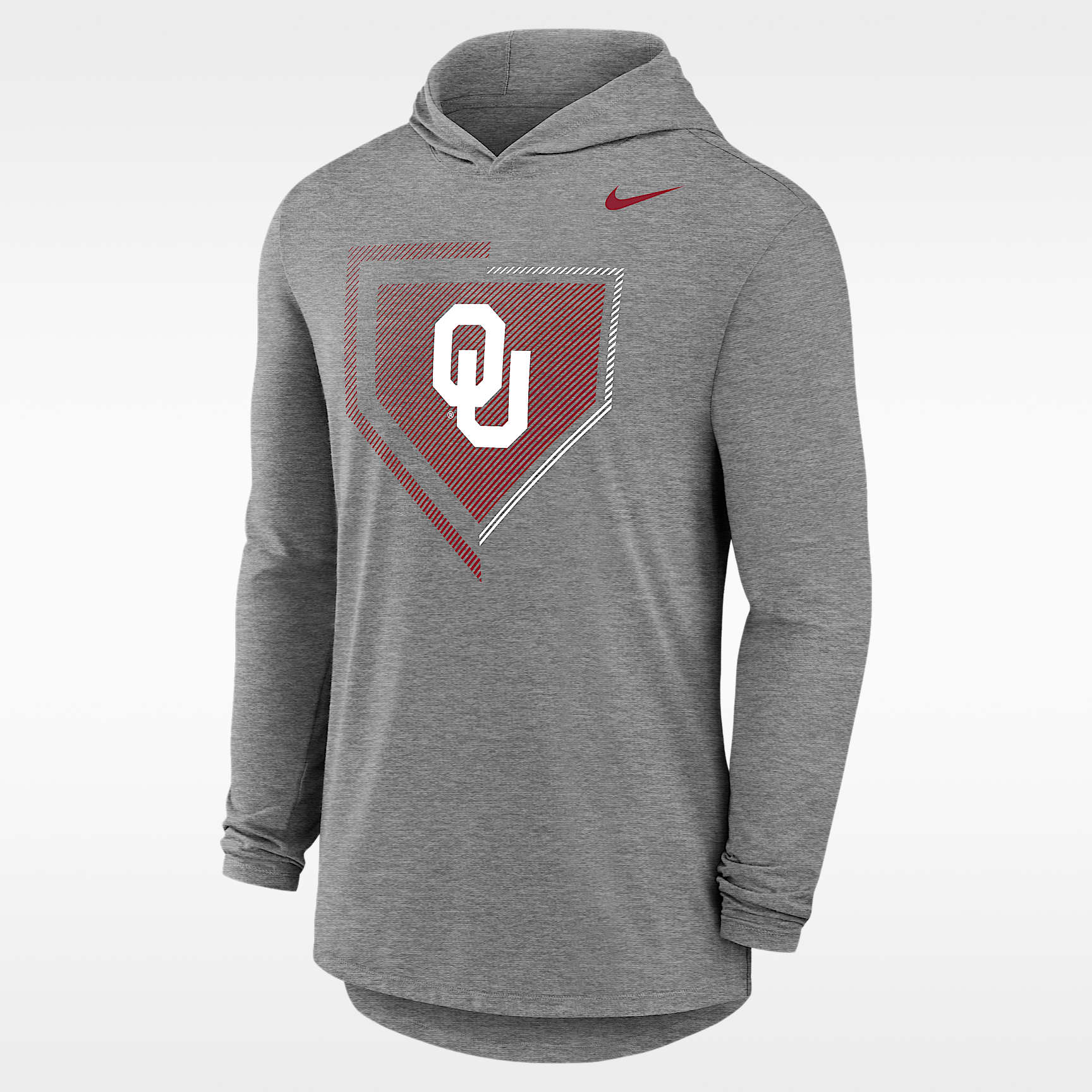 Playera de béisbol con gorro de manga larga para hombre Nike College (Oklahoma Sooners)