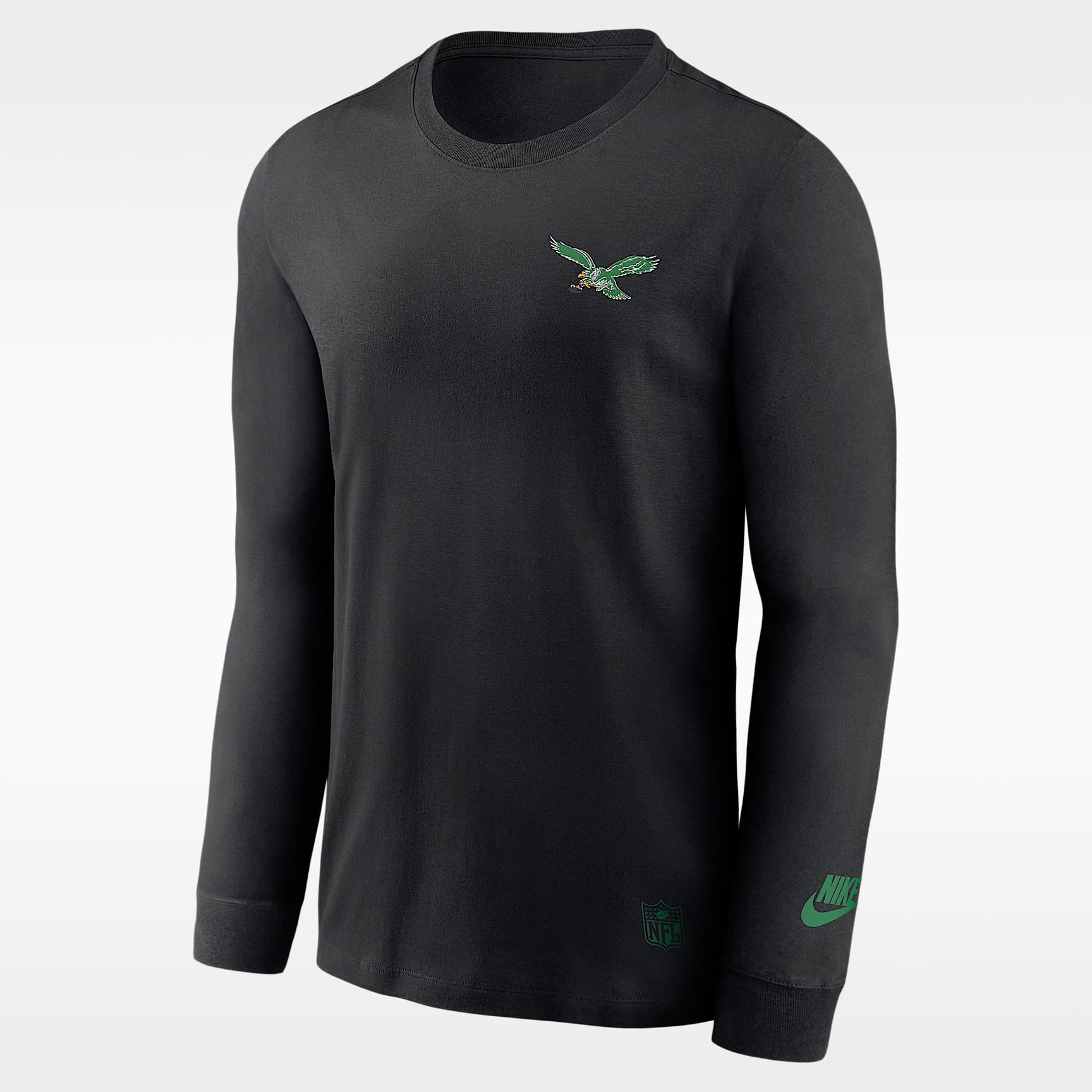 Playera de manga larga Nike Dri-FIT de la NFL para hombre Philadelphia Eagles Double Rewind