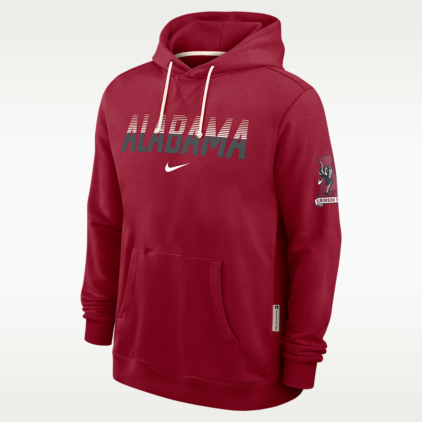 Sudadera con gorro sin cierre universitaria Nike Dri-FIT para hombre Alabama Sideline Standard Issue