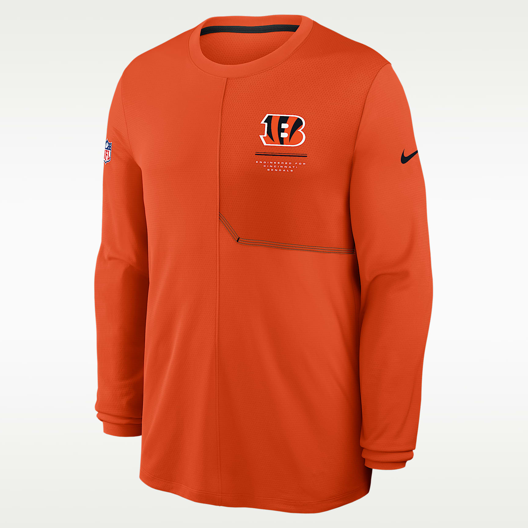 Cincinnati Bengals Sideline Coach Men's Nike Dri-FIT NFL Long-Sleeve Top