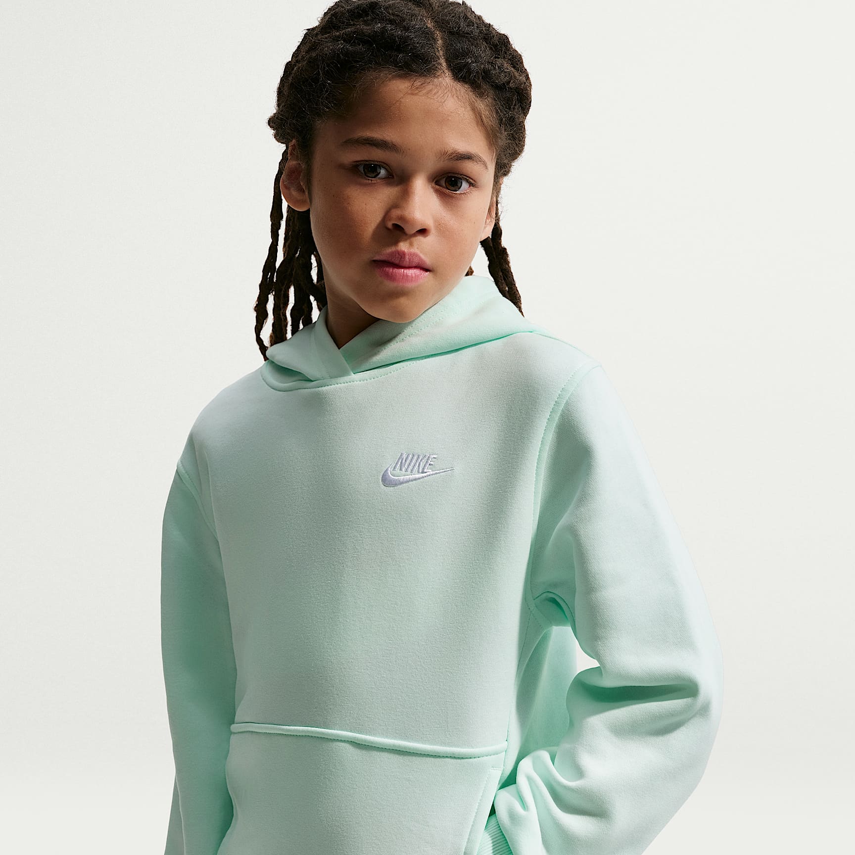 Sudadera con gorro sin cierre para niños talla grande Nike Sportswear Club Fleece