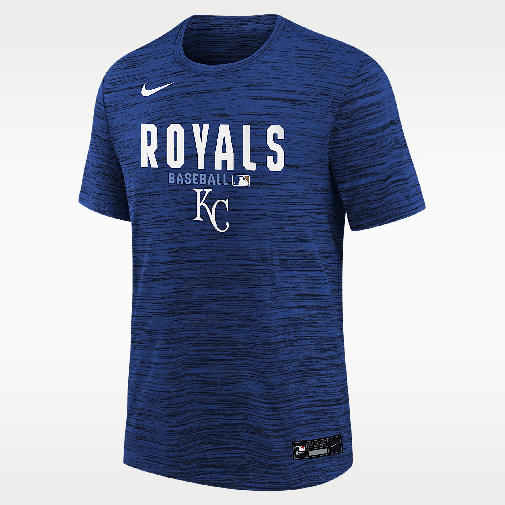 Kansas City Royals Authentic Collection Velocity Big Kids' Nike Dri-FIT MLB T-Shirt