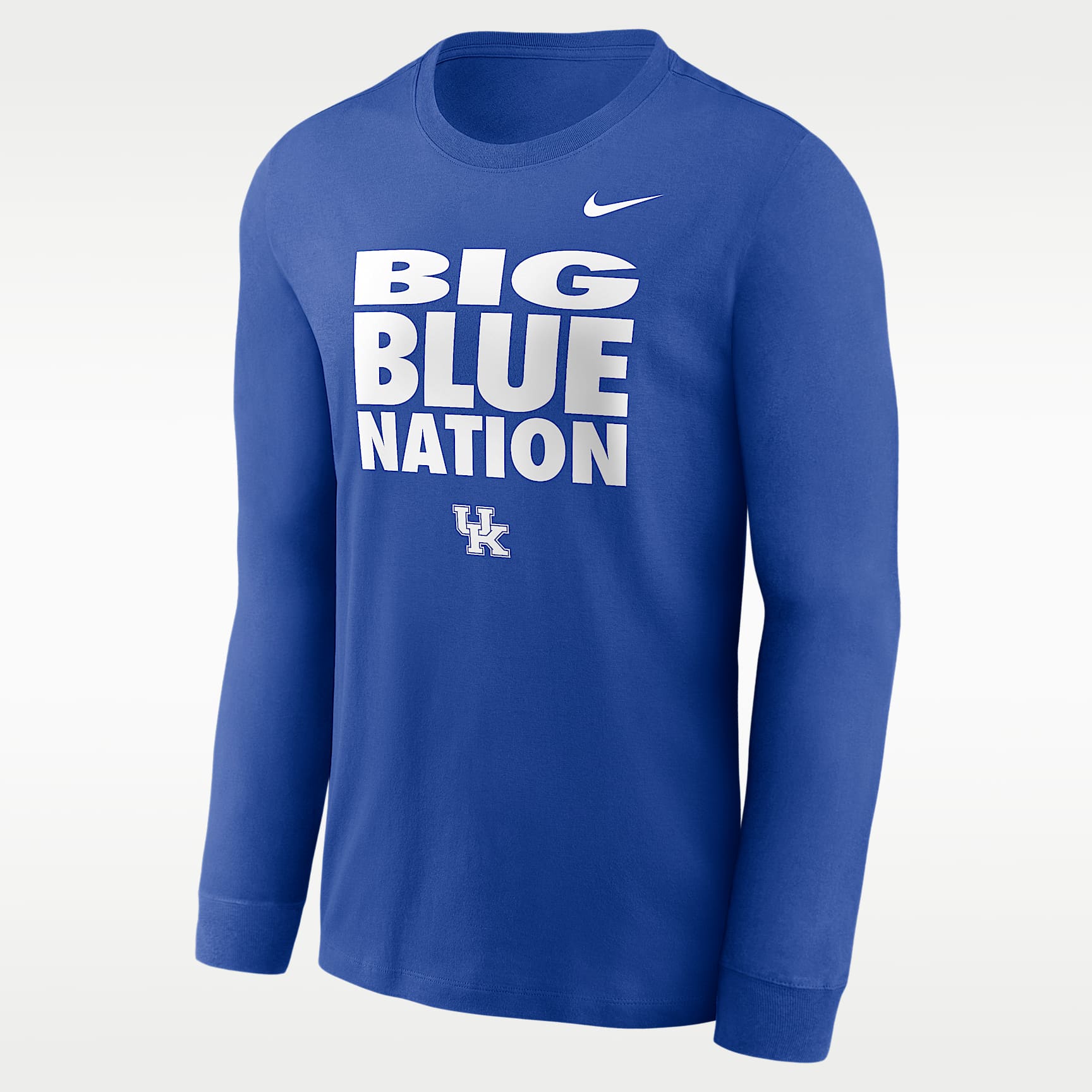 Playera de manga larga universitaria Nike Dri-FIT para hombre Kentucky Sideline Slogan