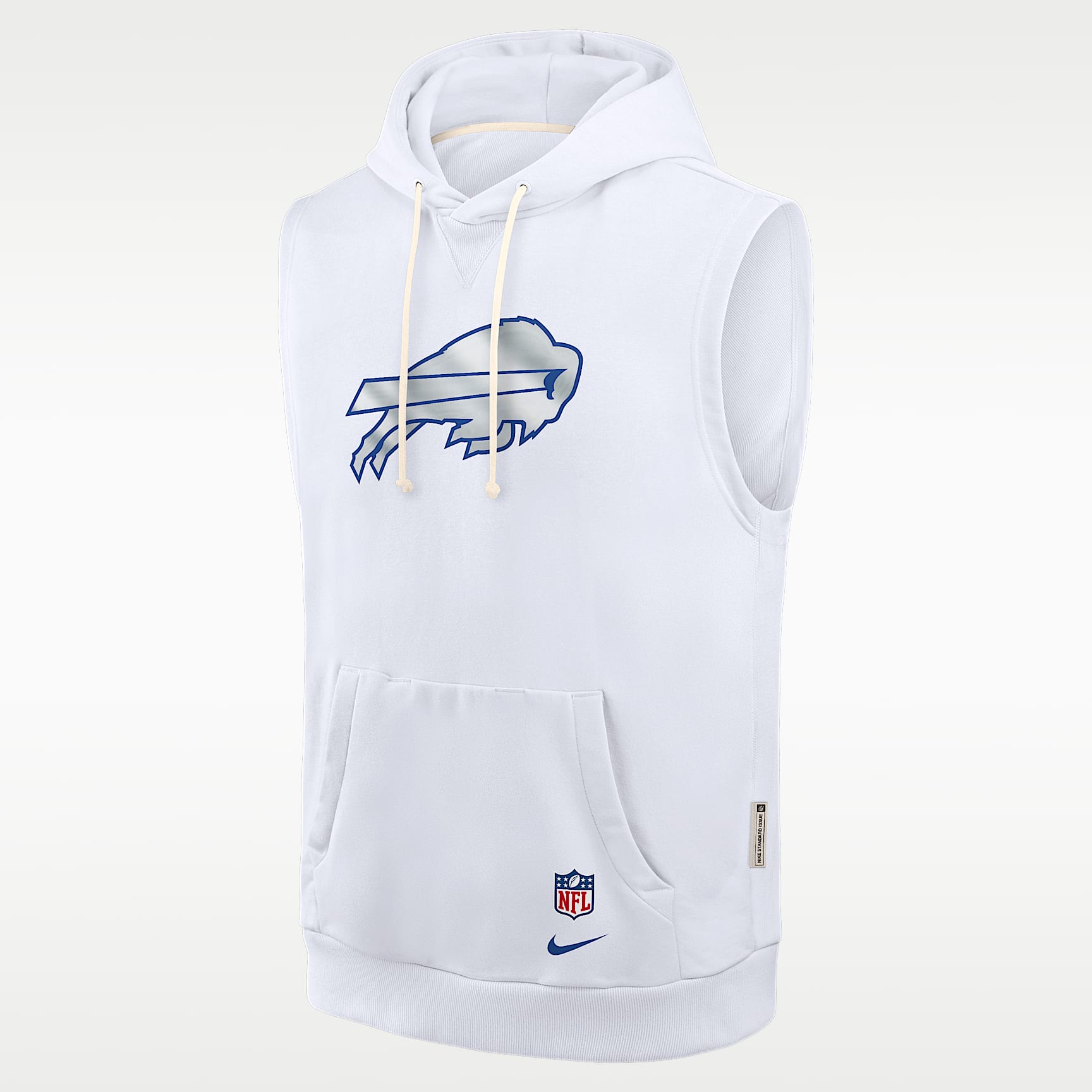 Sudadera con gorro sin cierre sin mangas Nike Dri-FIT de la NFL para hombre Buffalo Bills Rivalries Collection Sideline