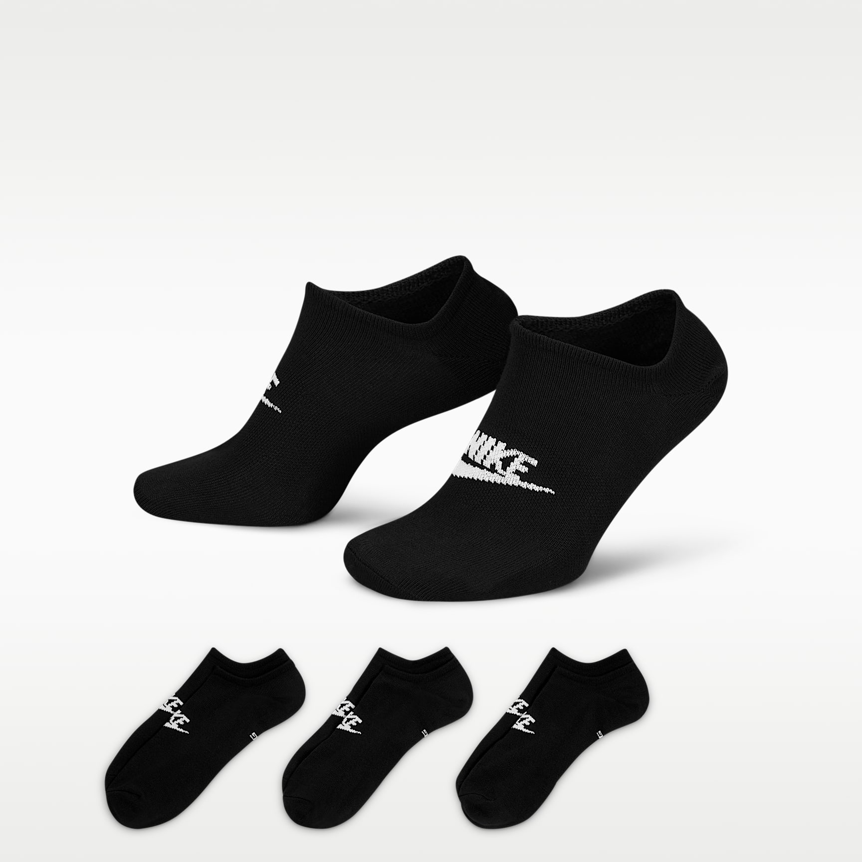 Nike Sportswear Everyday Essential No-Show Socks (3 Pairs)