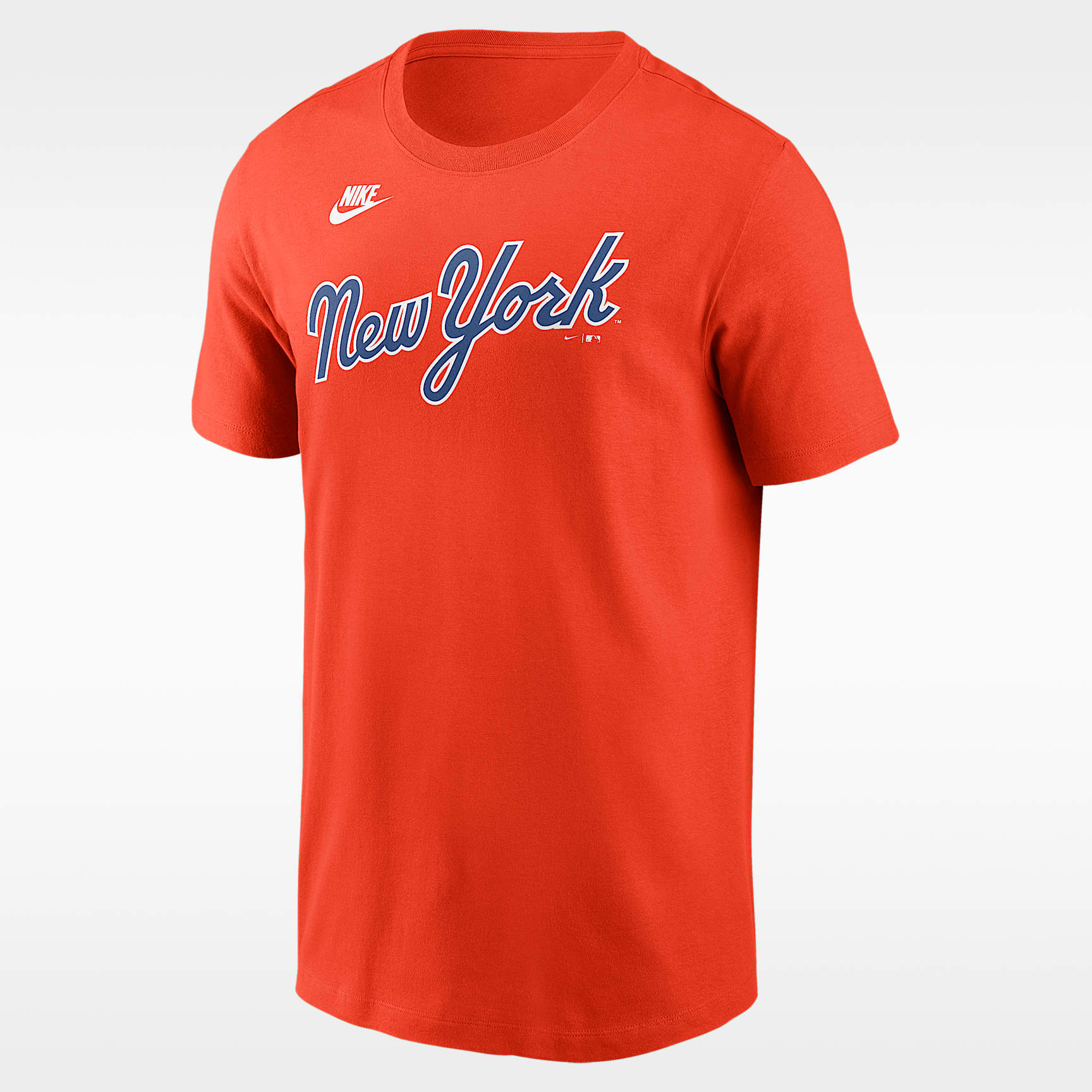 Playera Nike de la MLB para hombre New York Mets Cooperstown Wordmark