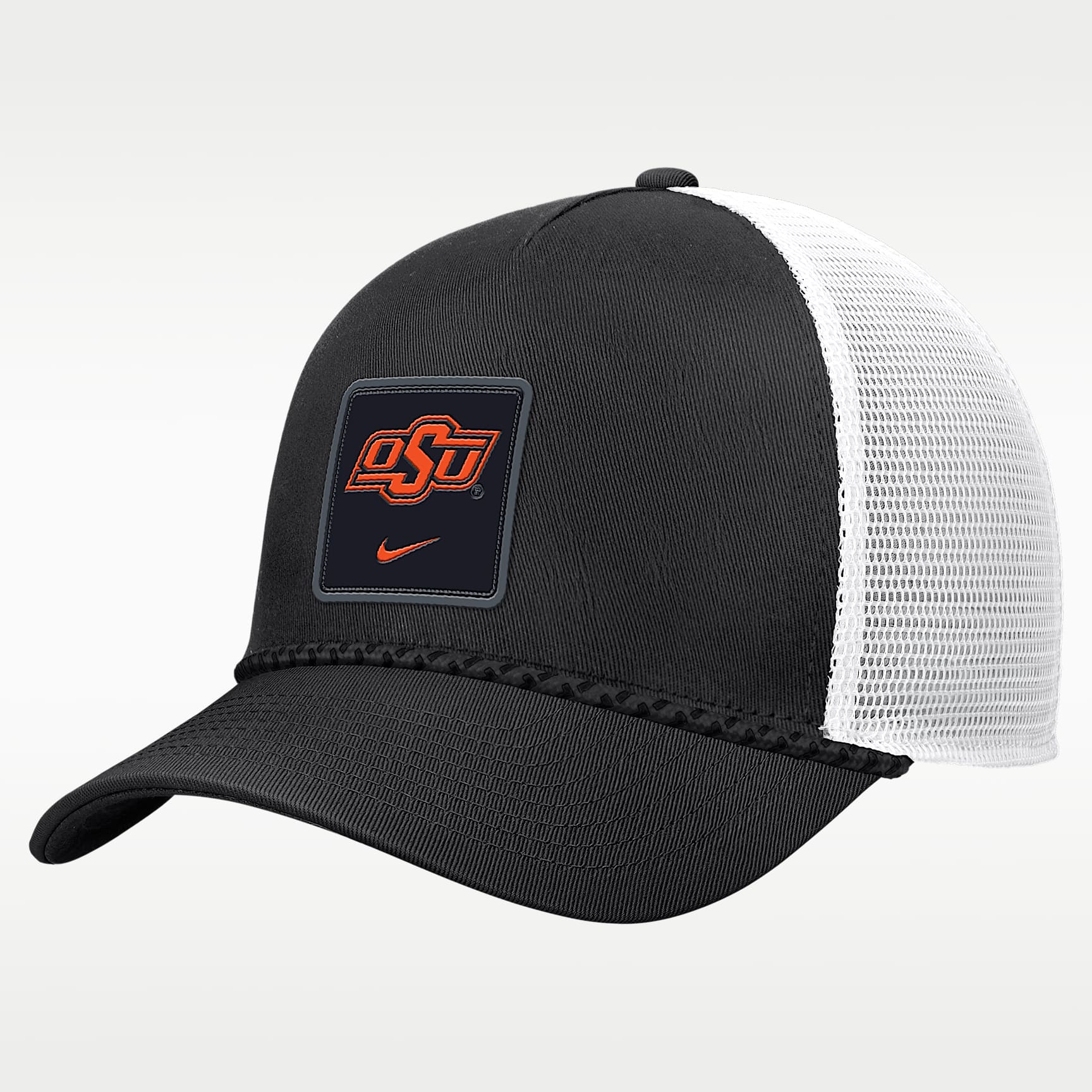 Oklahoma State Sideline Rope Men's Nike College Trucker Adjustable Hat