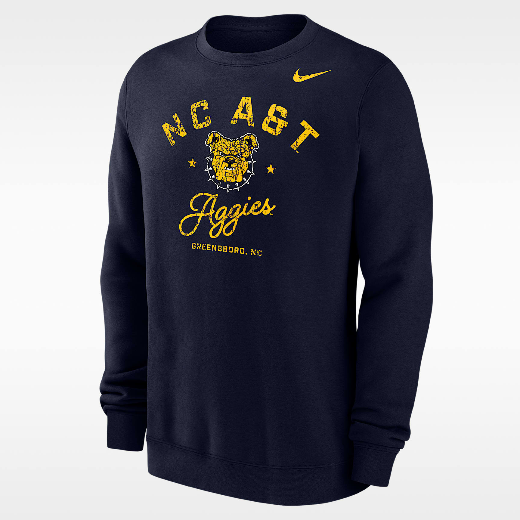 Sudadera de cuello redondo Club Fleece para hombre Nike College (North Carolina A&T University)