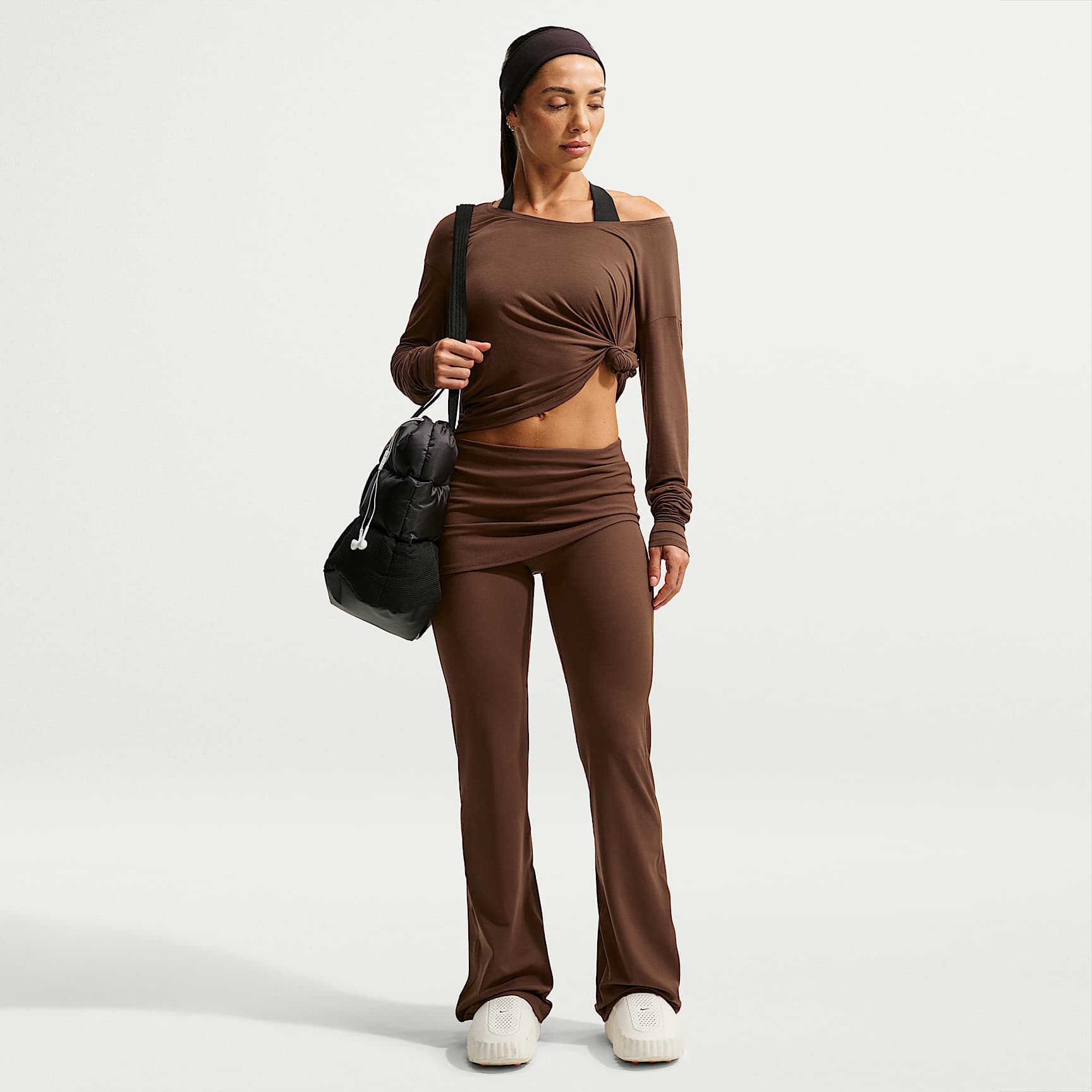 Nike Zenvy Women's Dri-FIT Mid-Rise Pants with Layered Skirt