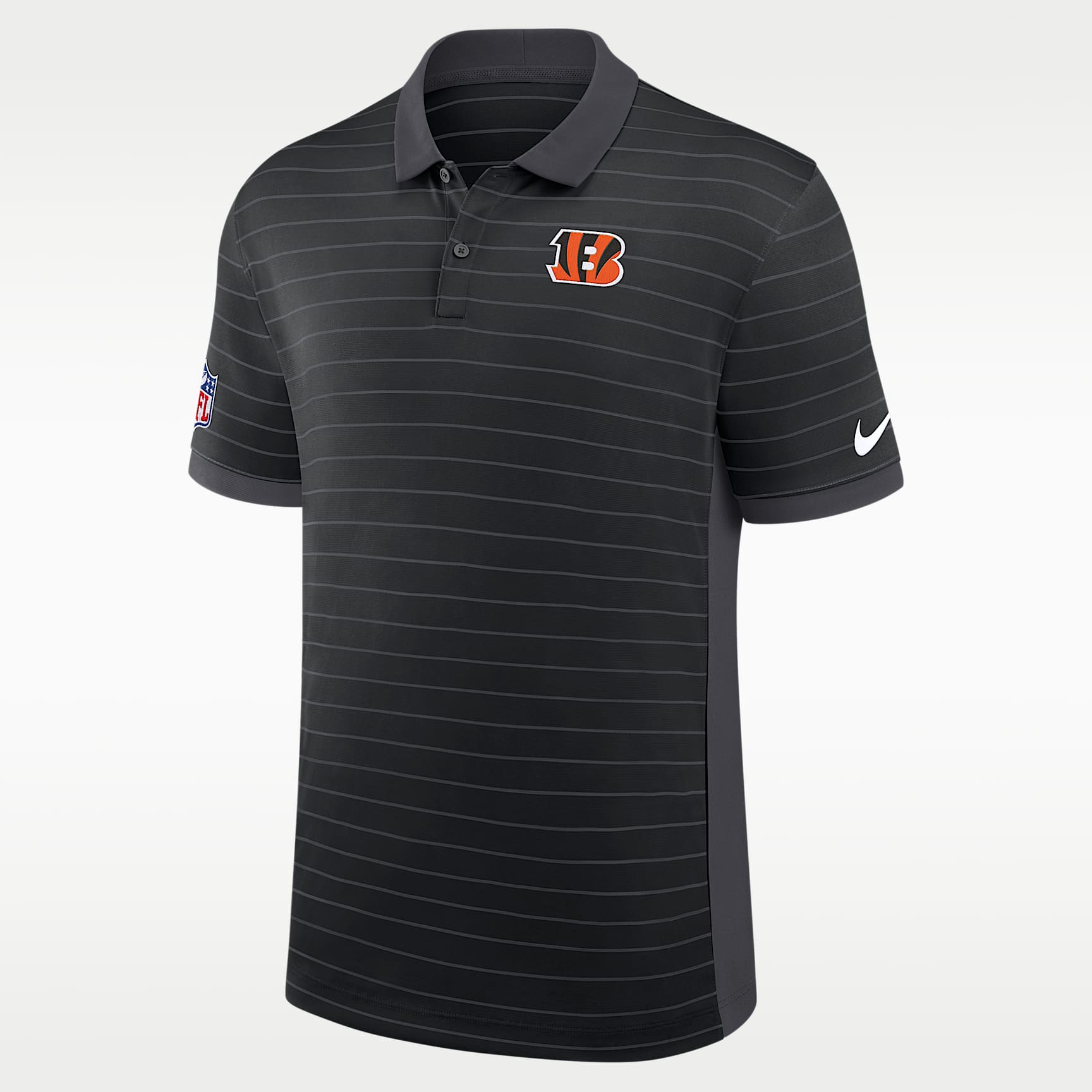 Cincinnati Bengals Sideline Victory Stripe Men's Nike Dri-FIT NFL Polo