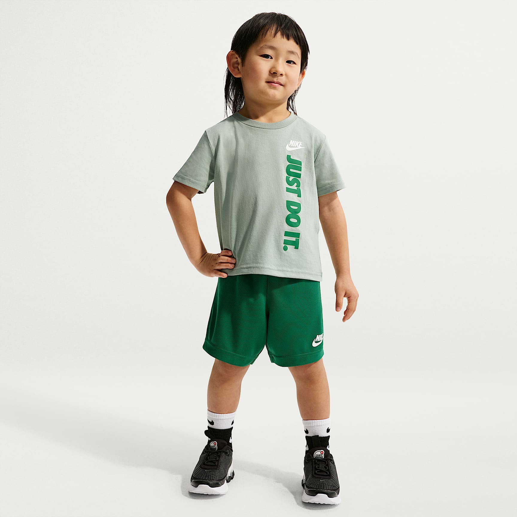Nike Sportswear Toddler "Just Do It" Graphic T-Shirt and Mesh Shorts Set