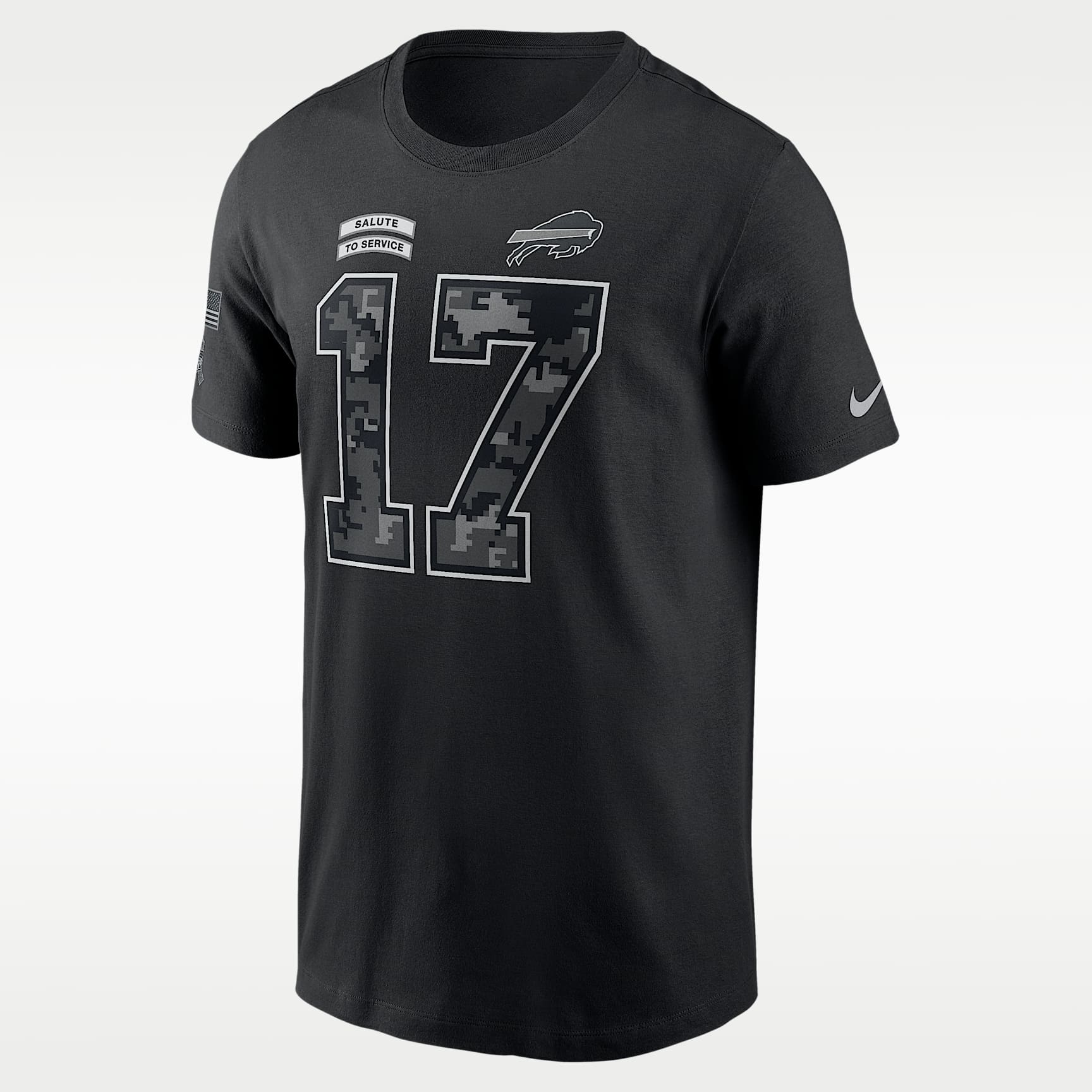 Playera Nike de la NFL para hombre Josh Allen Buffalo Bills Salute to Service