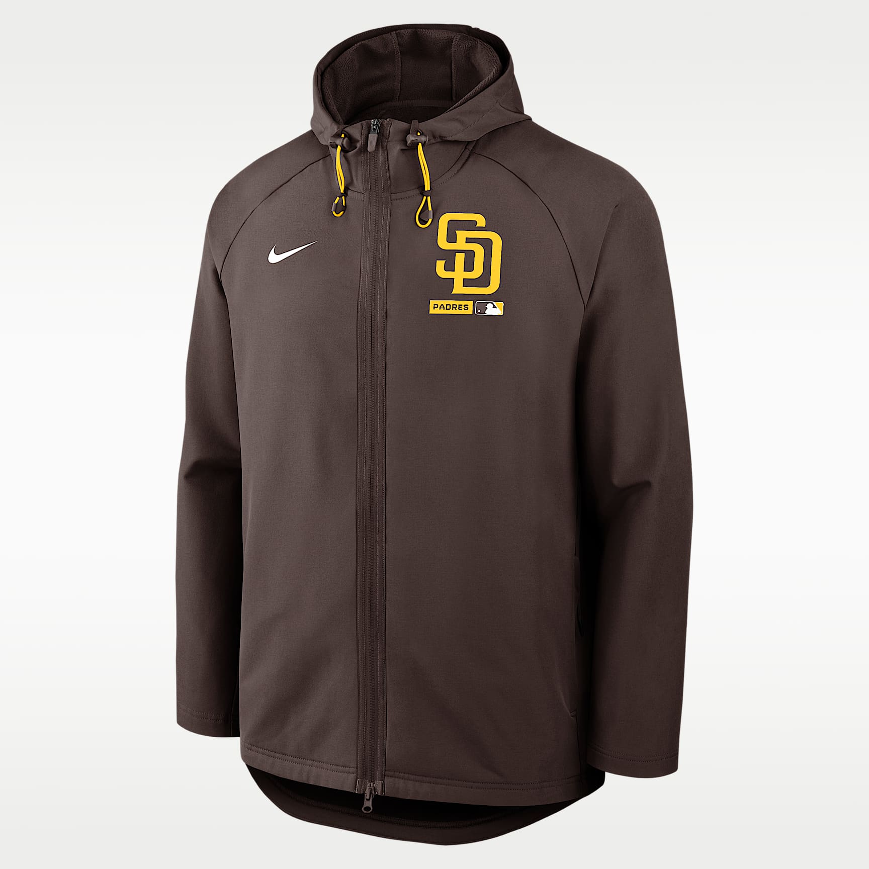 San Diego Padres Authentic Collection Men's Nike Therma-FIT MLB Full-Zip Hooded Jacket