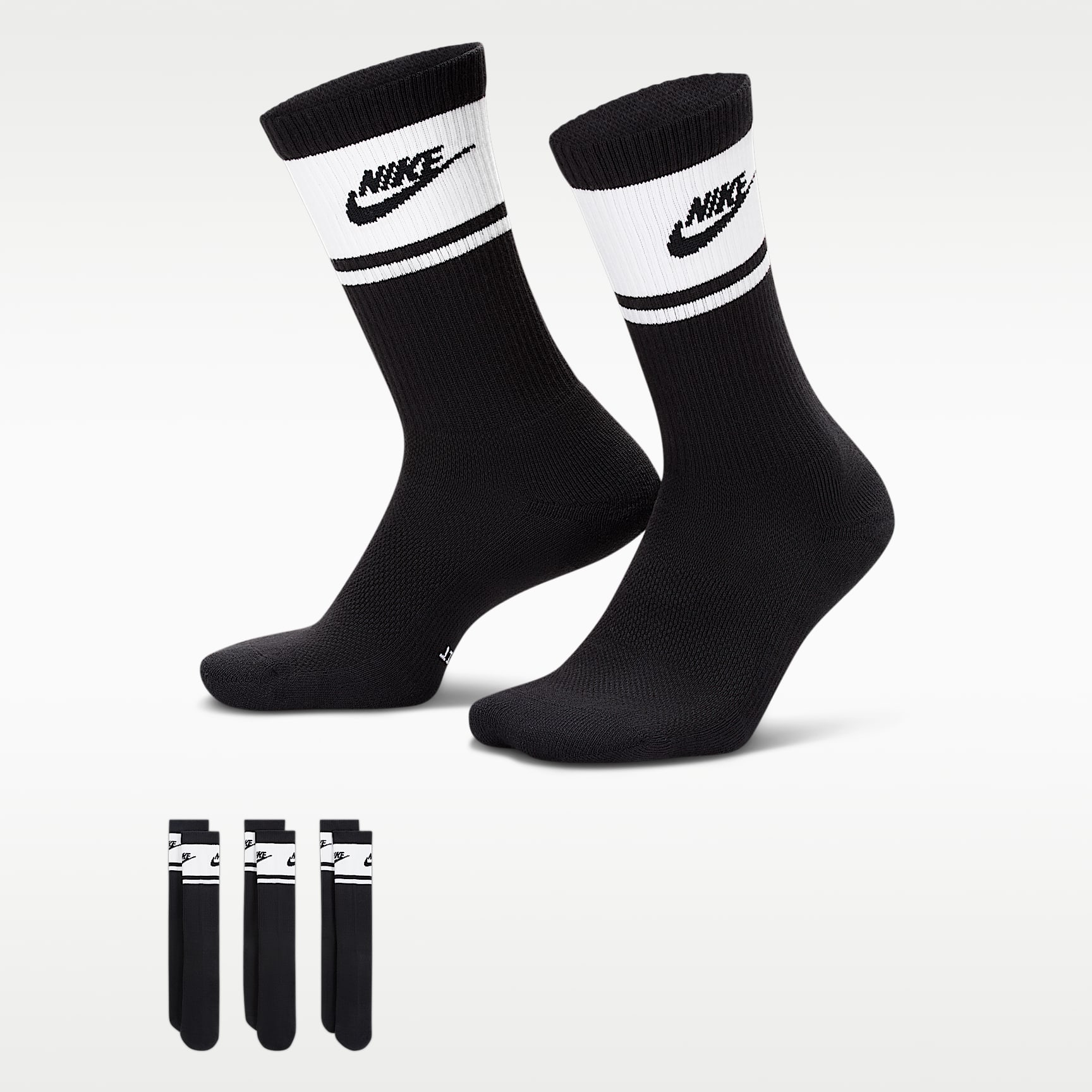 Nike Everyday Elevated Crew Socks (3 Pairs)