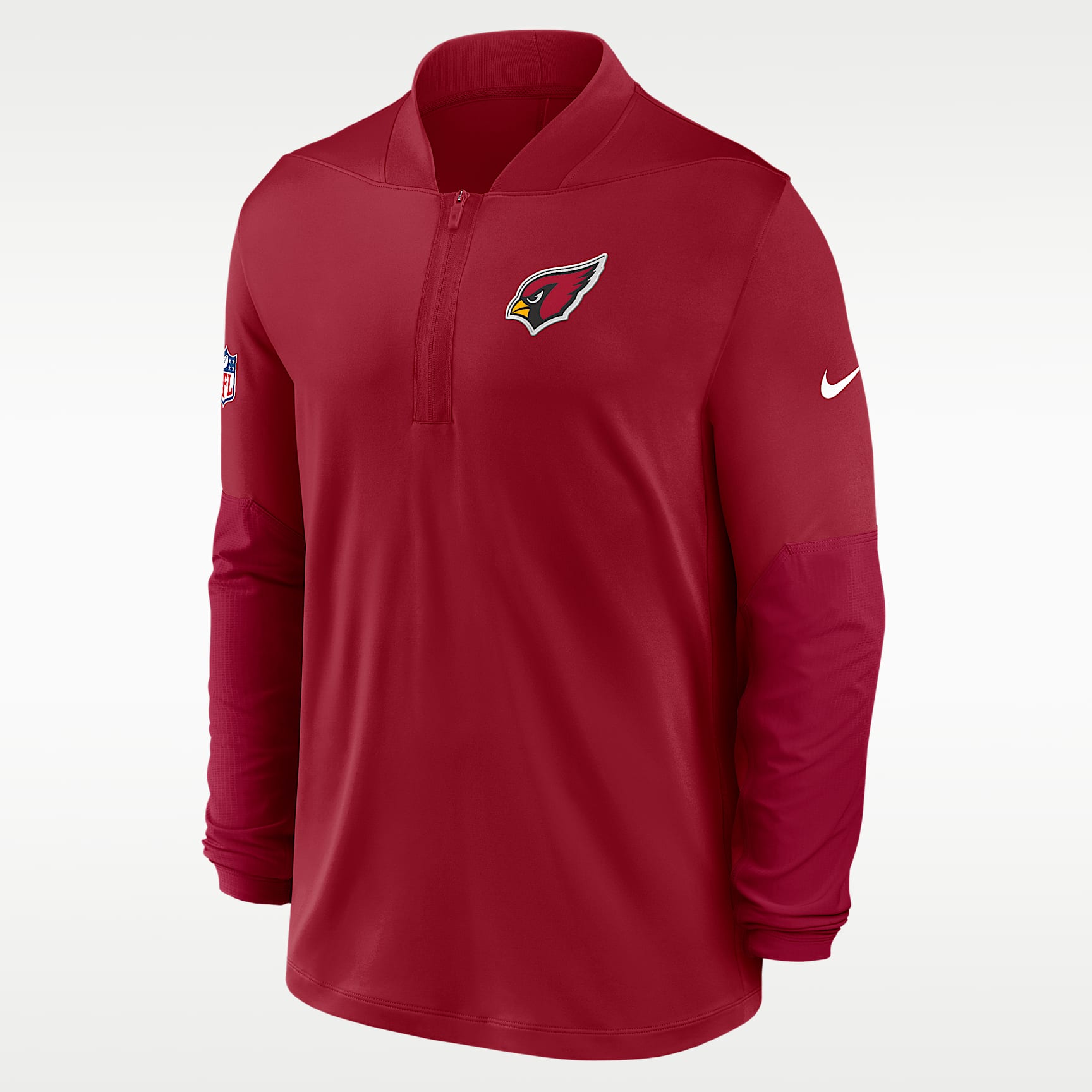 Playera Nike Dri-FIT de la NFL de medio cierre para hombre Arizona Cardinals Feel the Pressure