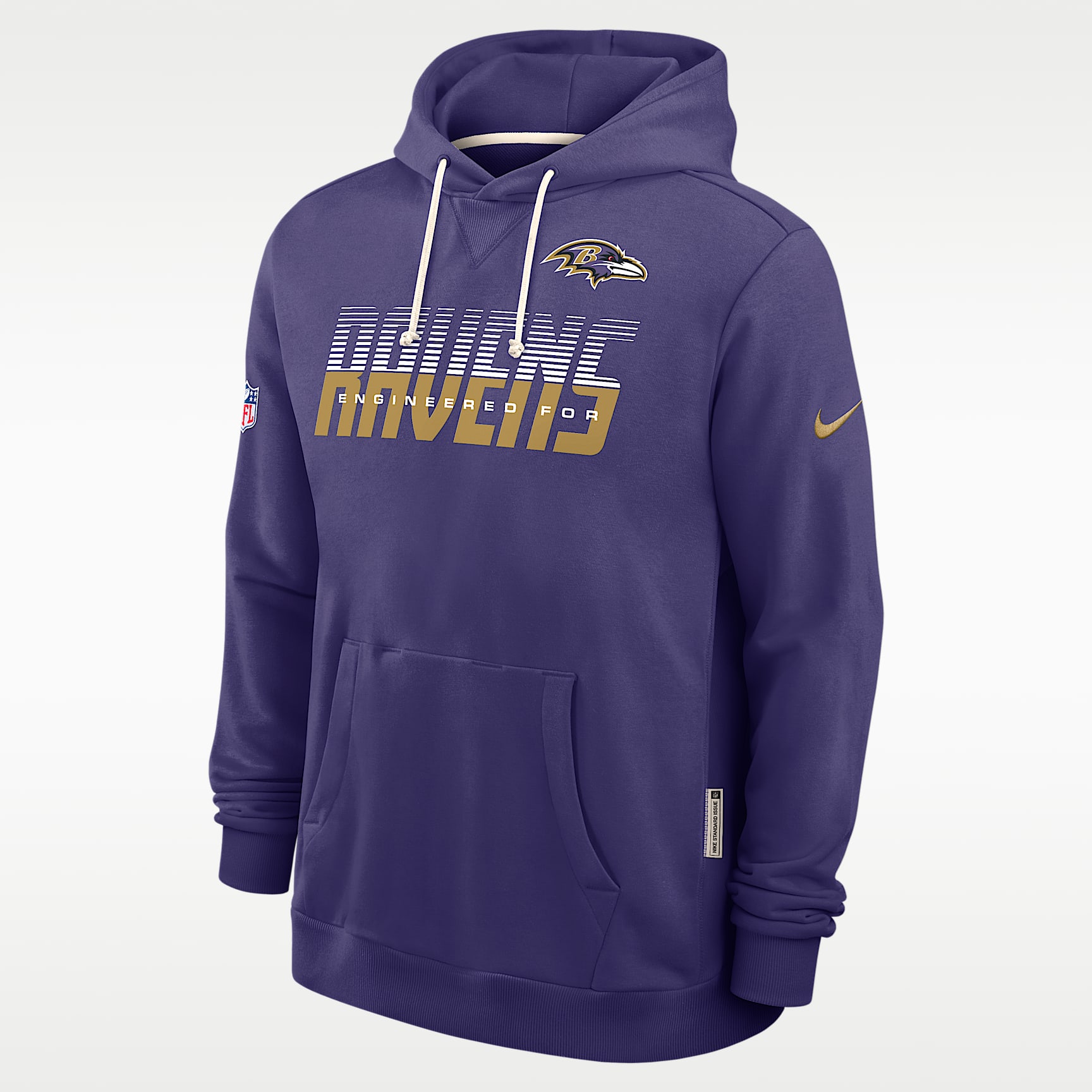 Baltimore Ravens Sideline Standard Issue Men's Nike Dri-FIT NFL Pullover Hoodie