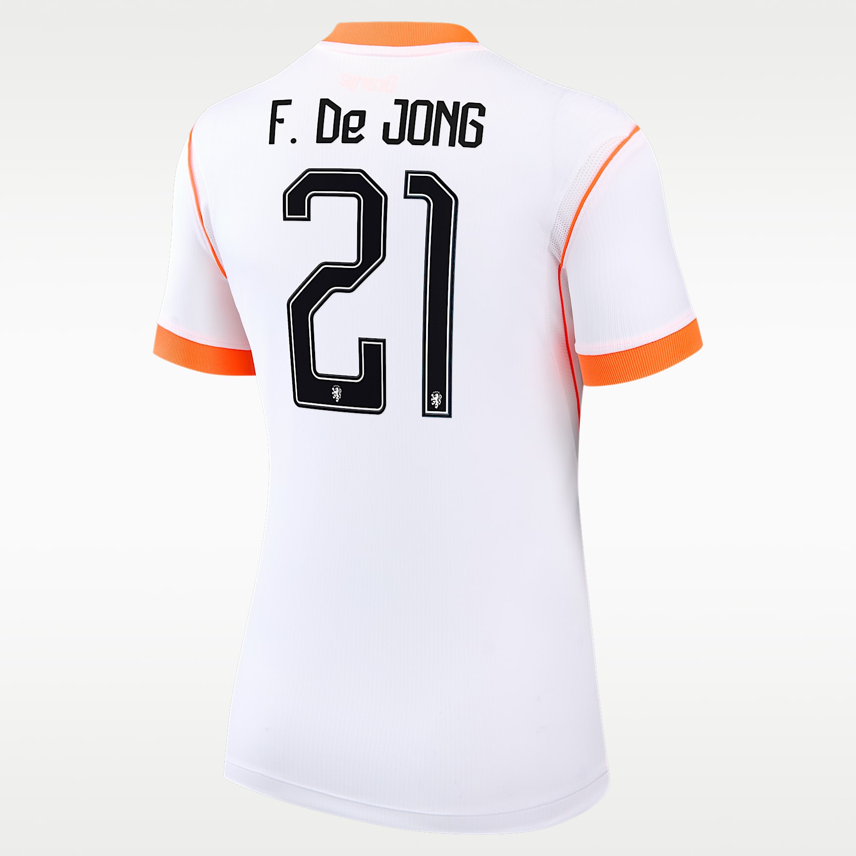 Jersey de fútbol Nike Dri-FIT de la selección nacional de Países Bajos visitante 2026 Stadium Frenkie de Jong para mujer
