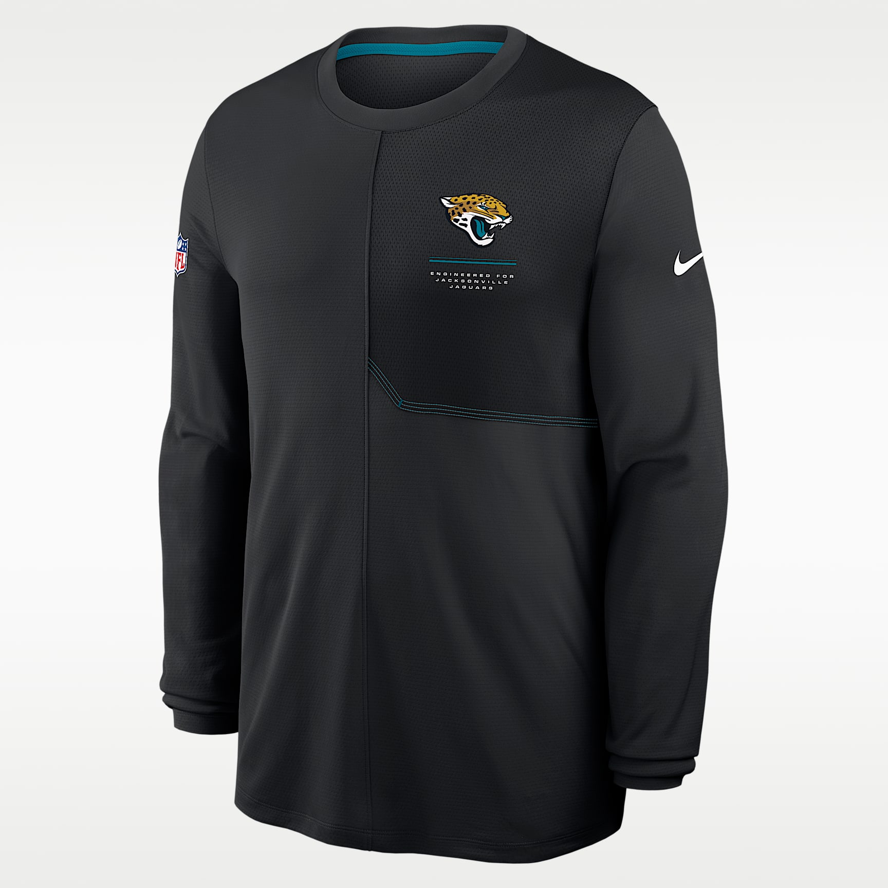 Jacksonville Jaguars Sideline Coach Men's Nike Dri-FIT NFL Long-Sleeve Top