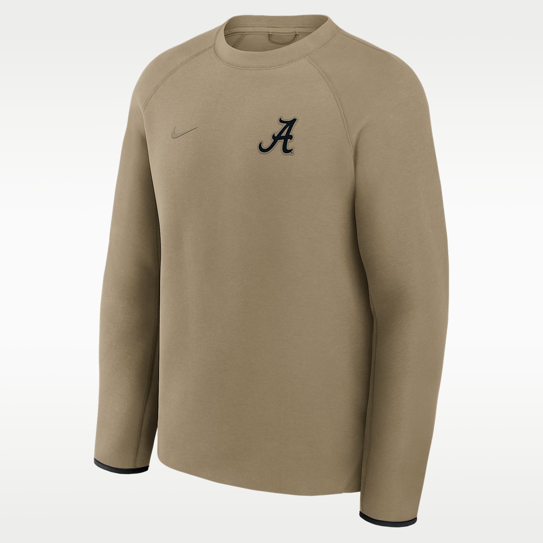 Sudadera de cuello redondo sin cierre universitaria Nike para hombre Alabama Tech Fleece