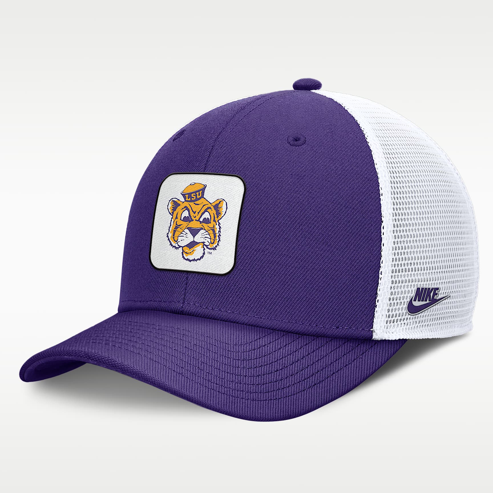 LSU Tigers Legacy Rise Mascot Men's Nike College Trucker Adjustable Hat