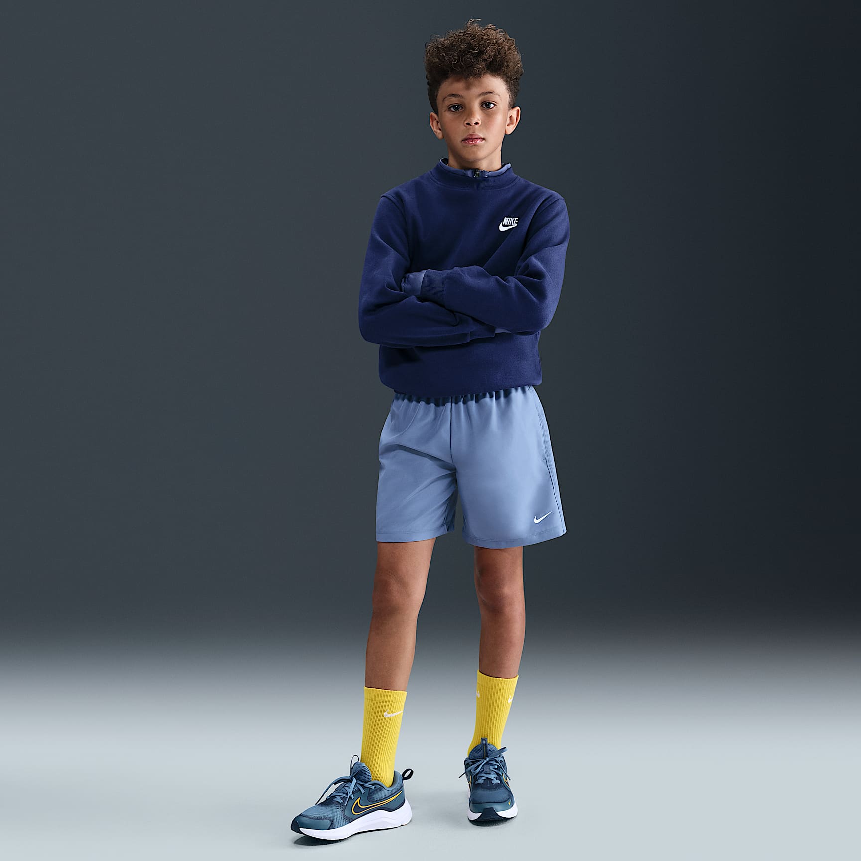 Shorts Dri-FIT de tejido Woven para niño talla grande Nike Multi