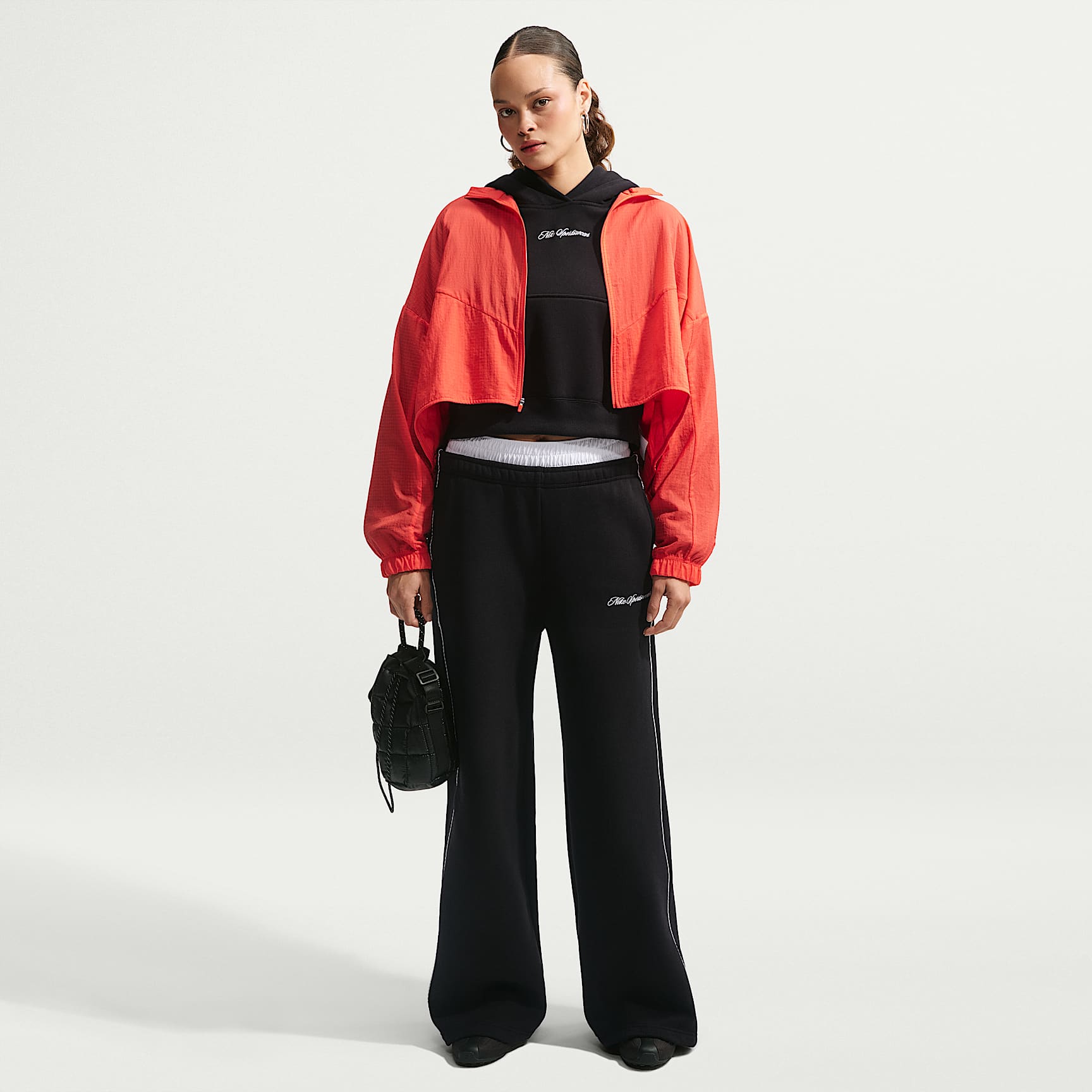 Nike Studio Fleece Medium Weight Women's Mid-Rise Wide-Leg Pants